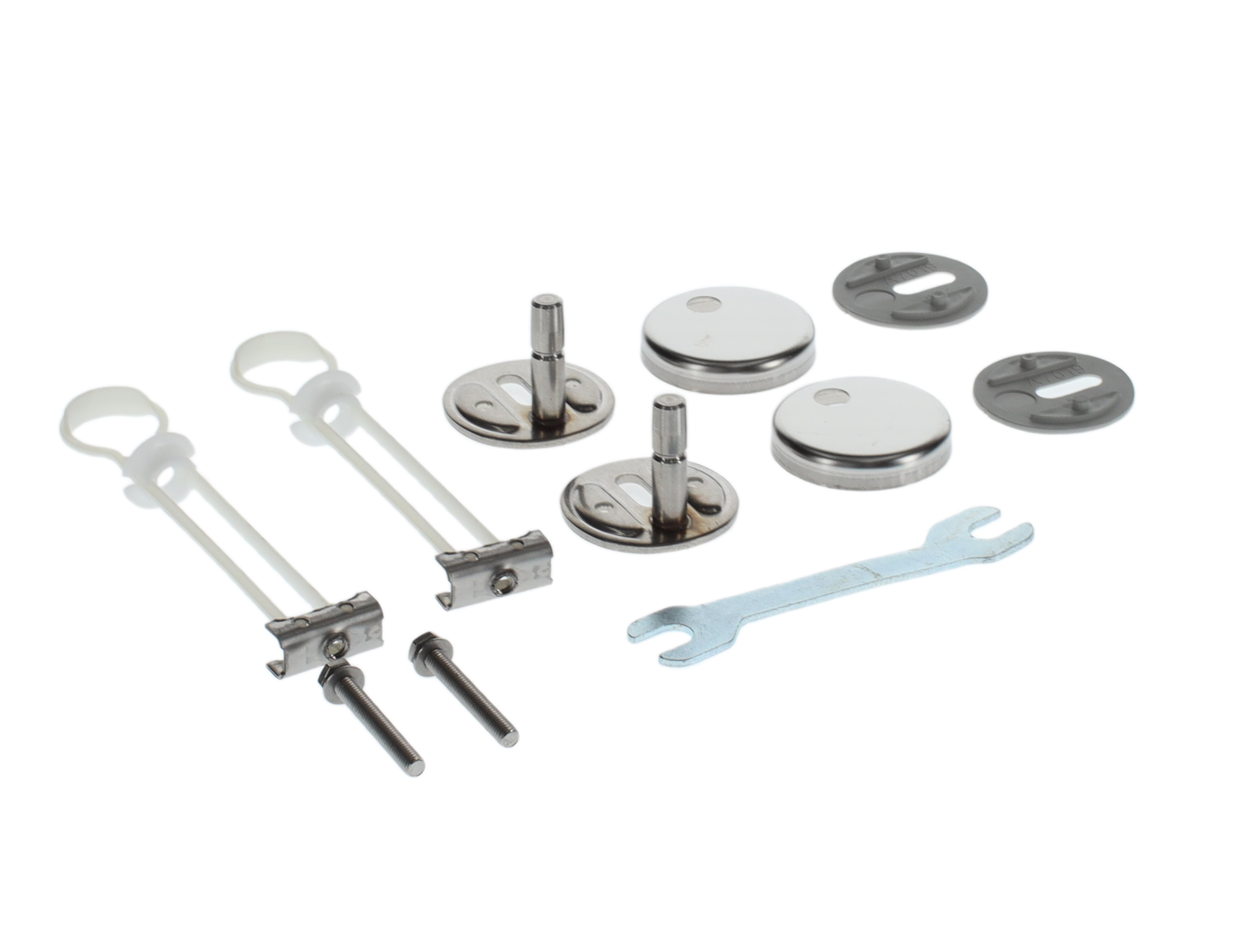 Villeroy & Boch Ersatzteile Scharnierset, 109x124mm, Verchromt
