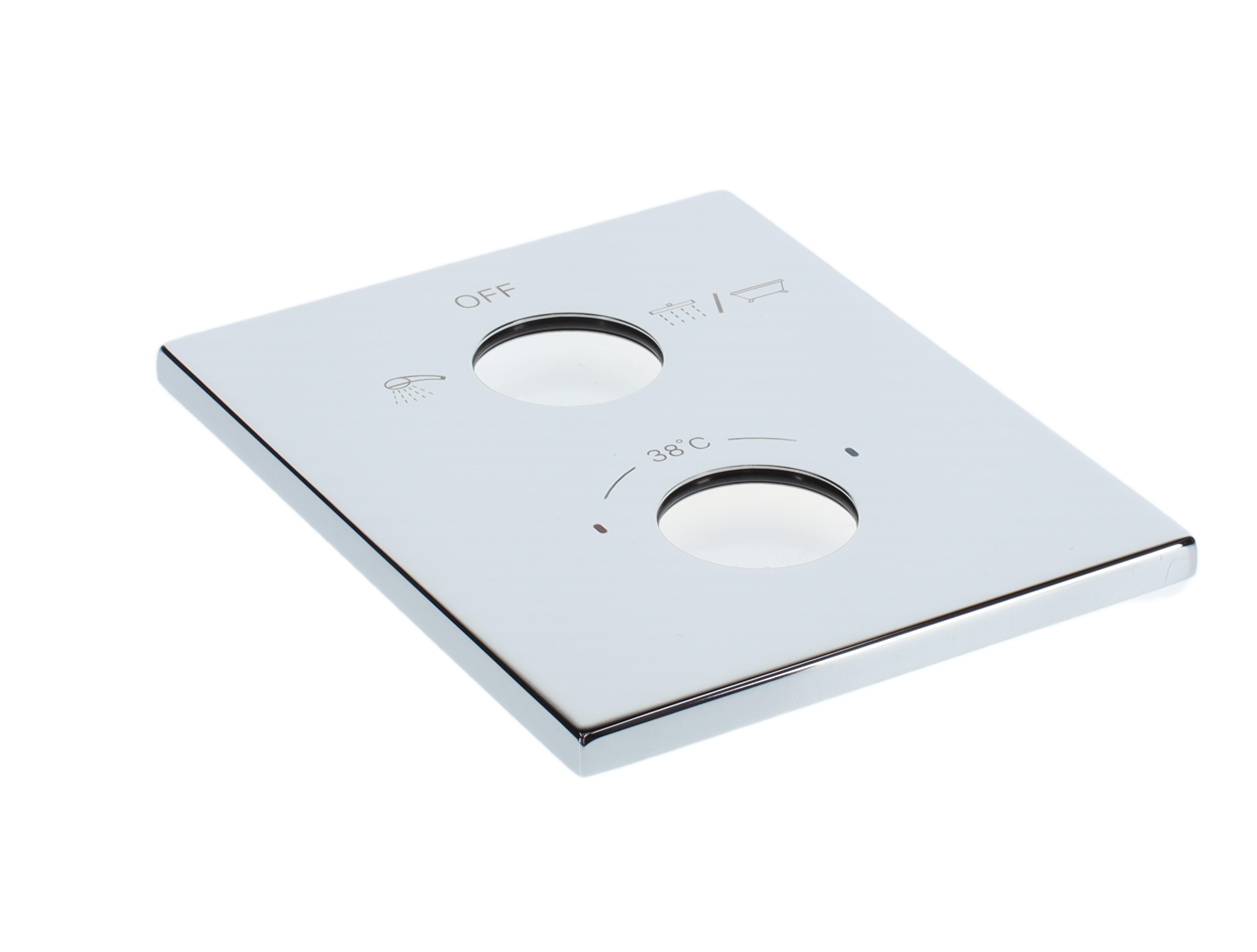 Villeroy & Boch Pièces détachées Plaque de recouvrement, 10x150mm, Chromé