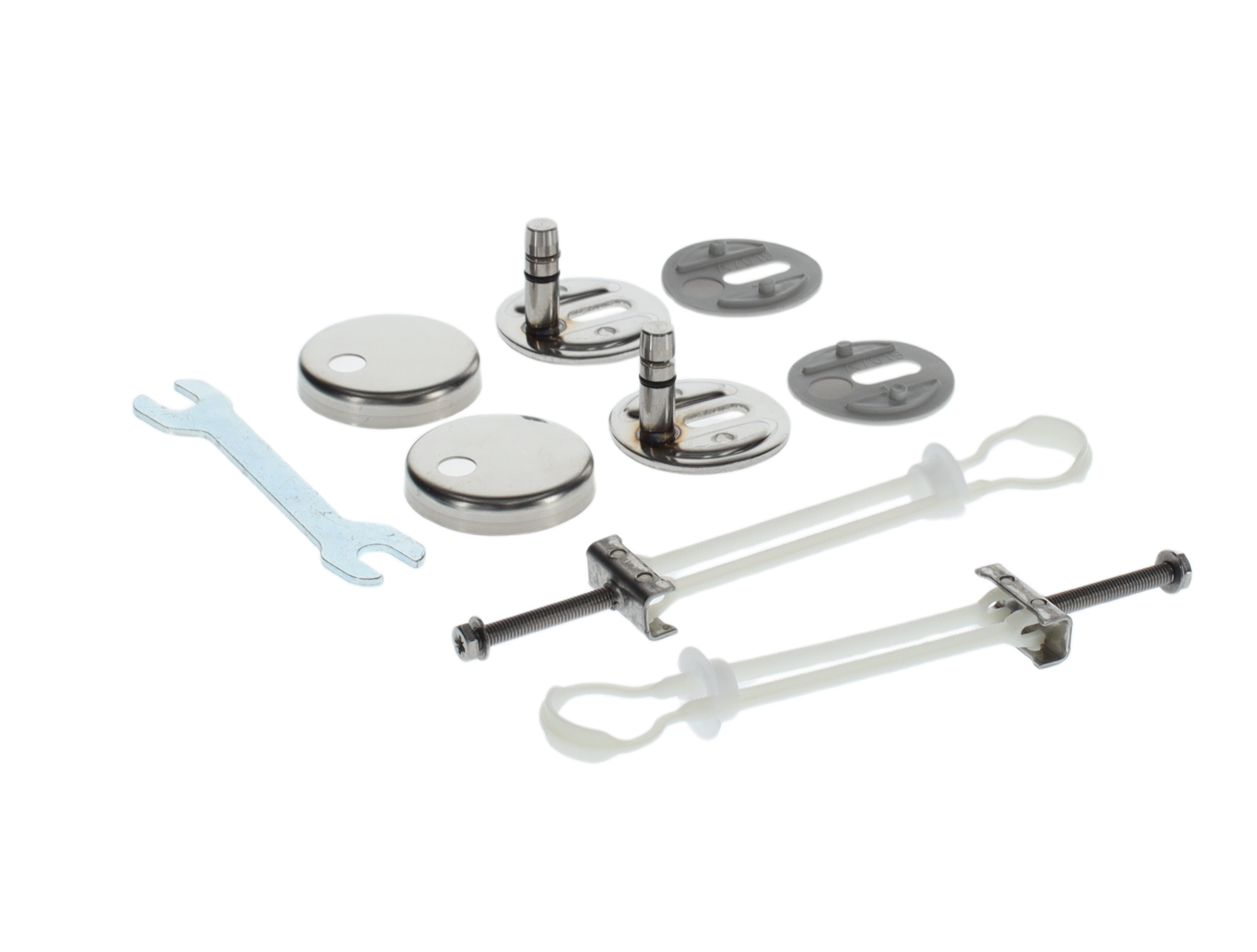 Villeroy & Boch Pièces détachées Jeu de charnières, 123x195mm, Chromé