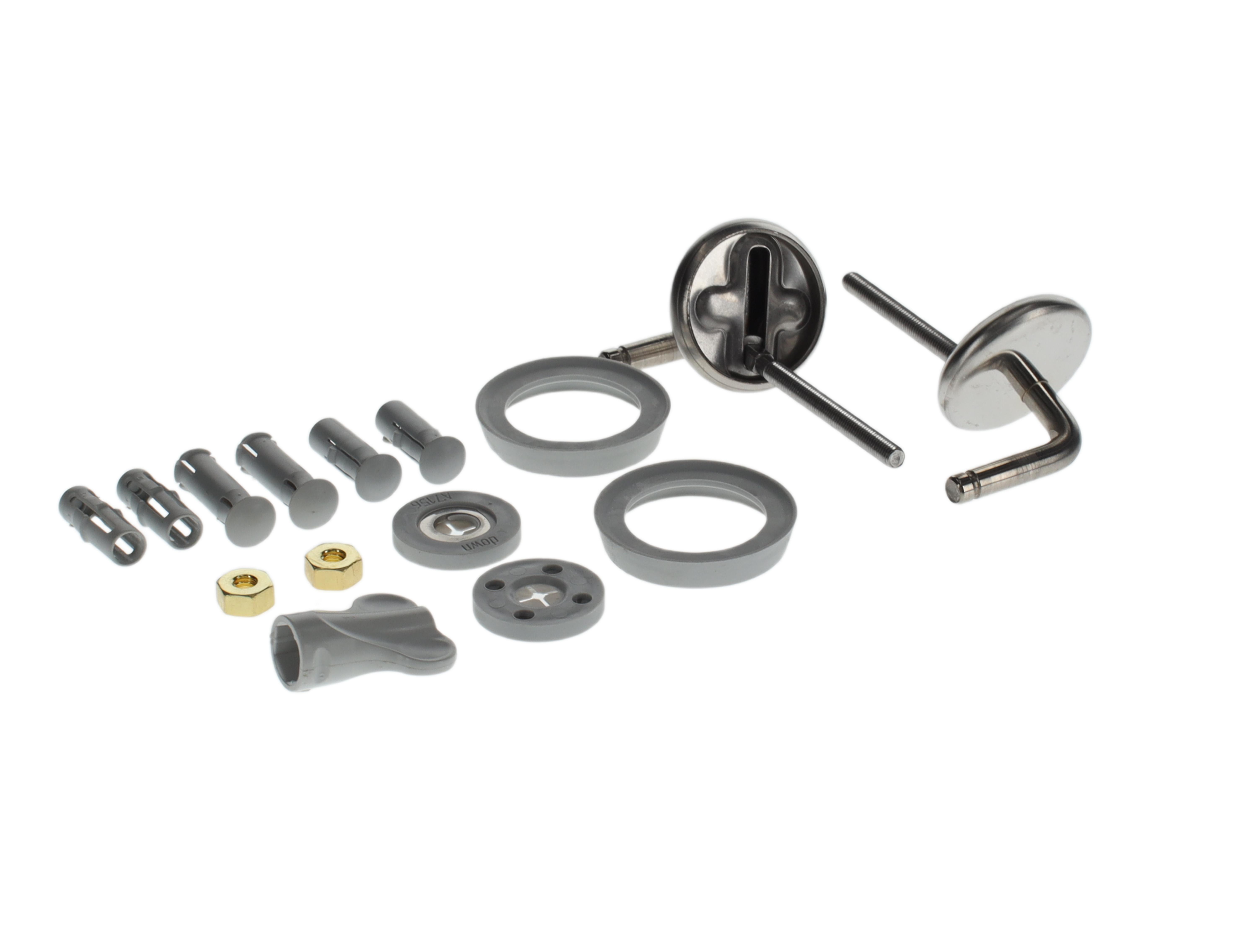 Villeroy & Boch reserveonderdelen set scharnieren, 166x208mm, Chrome