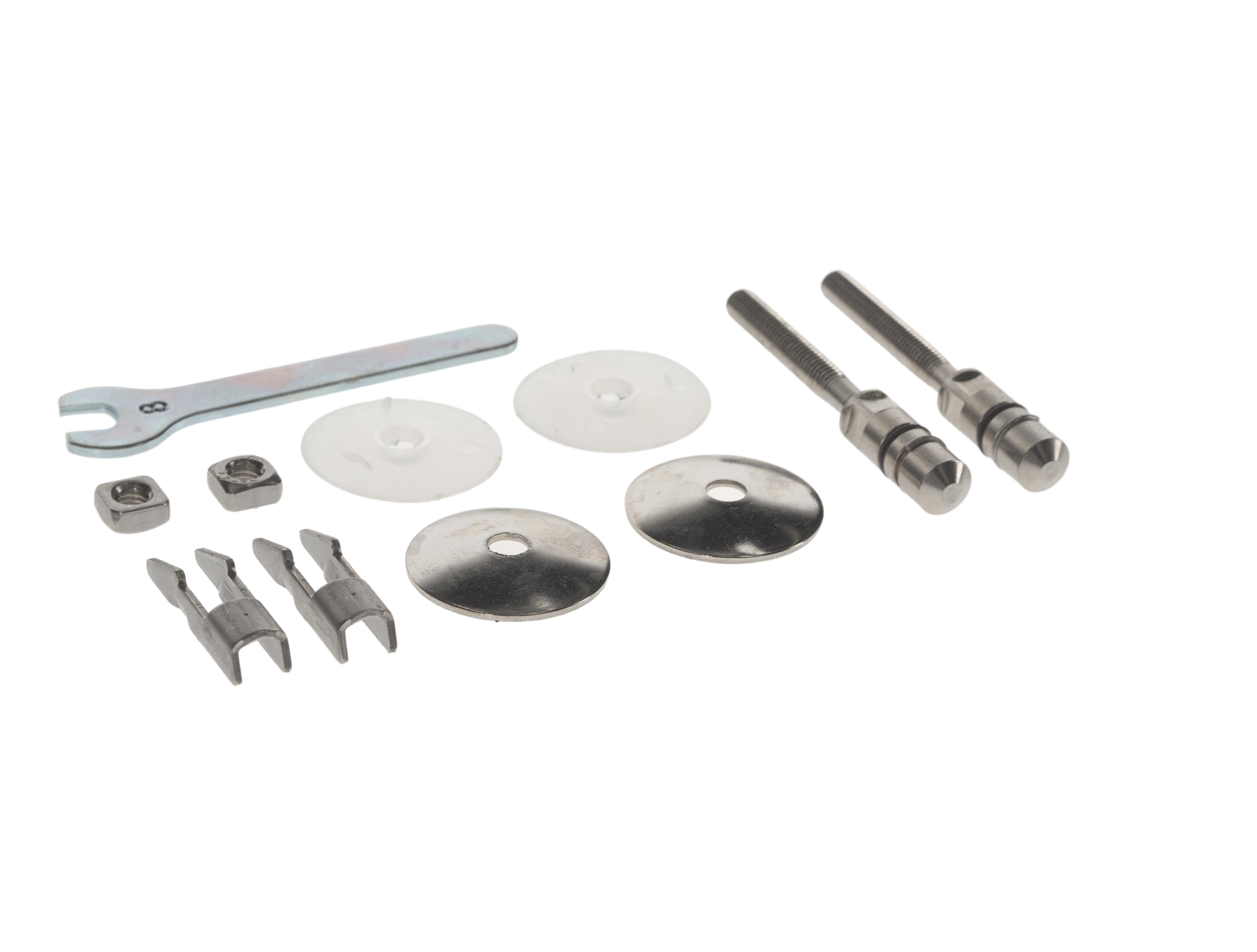 Villeroy & Boch Ersatzteile Scharnierset, 70x110mm, Verchromt