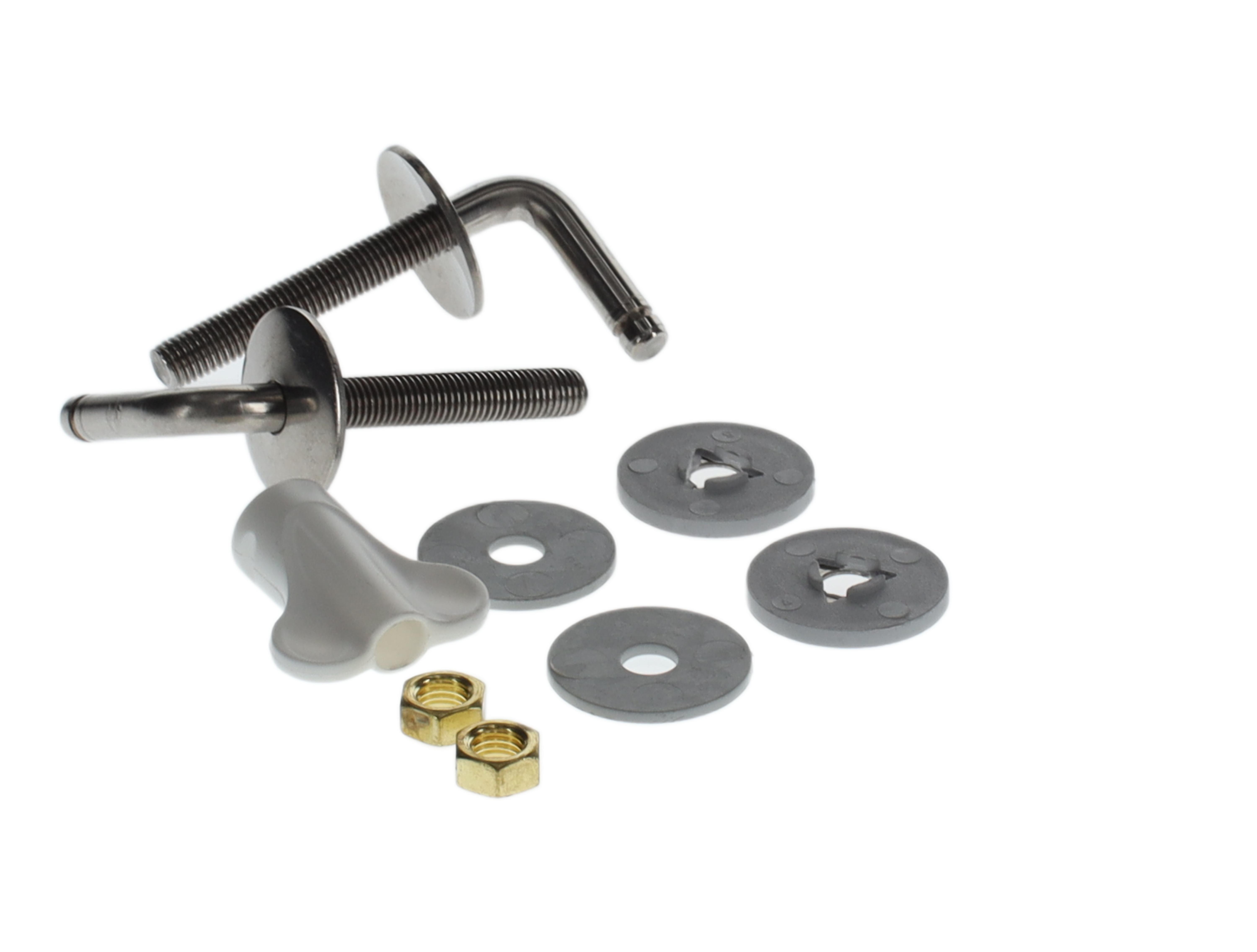 Villeroy & Boch reserveonderdelen set scharnieren, 136x168mm, Chrome