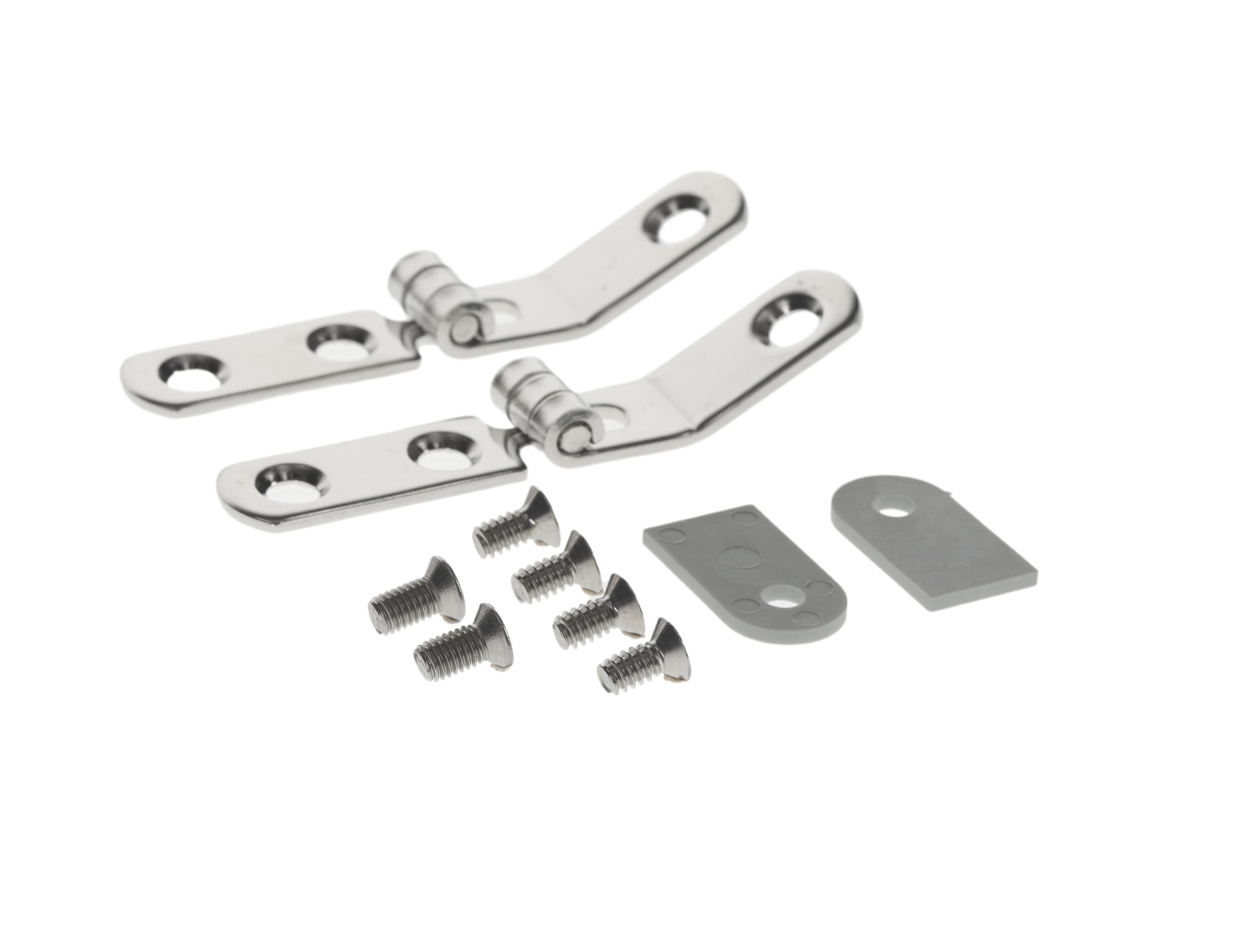 Villeroy & Boch Ersatzteile Scharnierset, 122x138mm, Verchromt