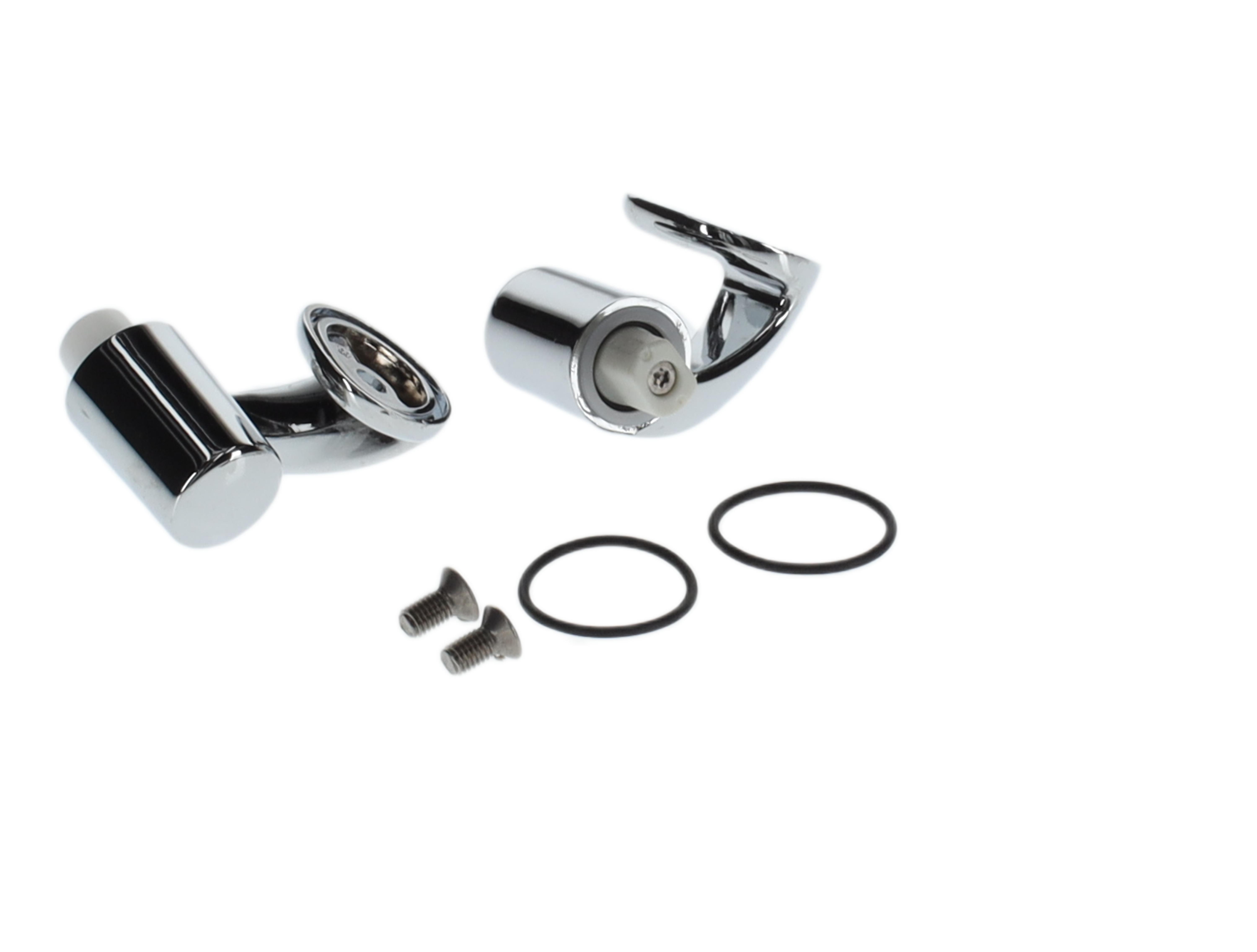 Villeroy & Boch Ersatzteile Scharnierset, 34x90mm, Verchromt