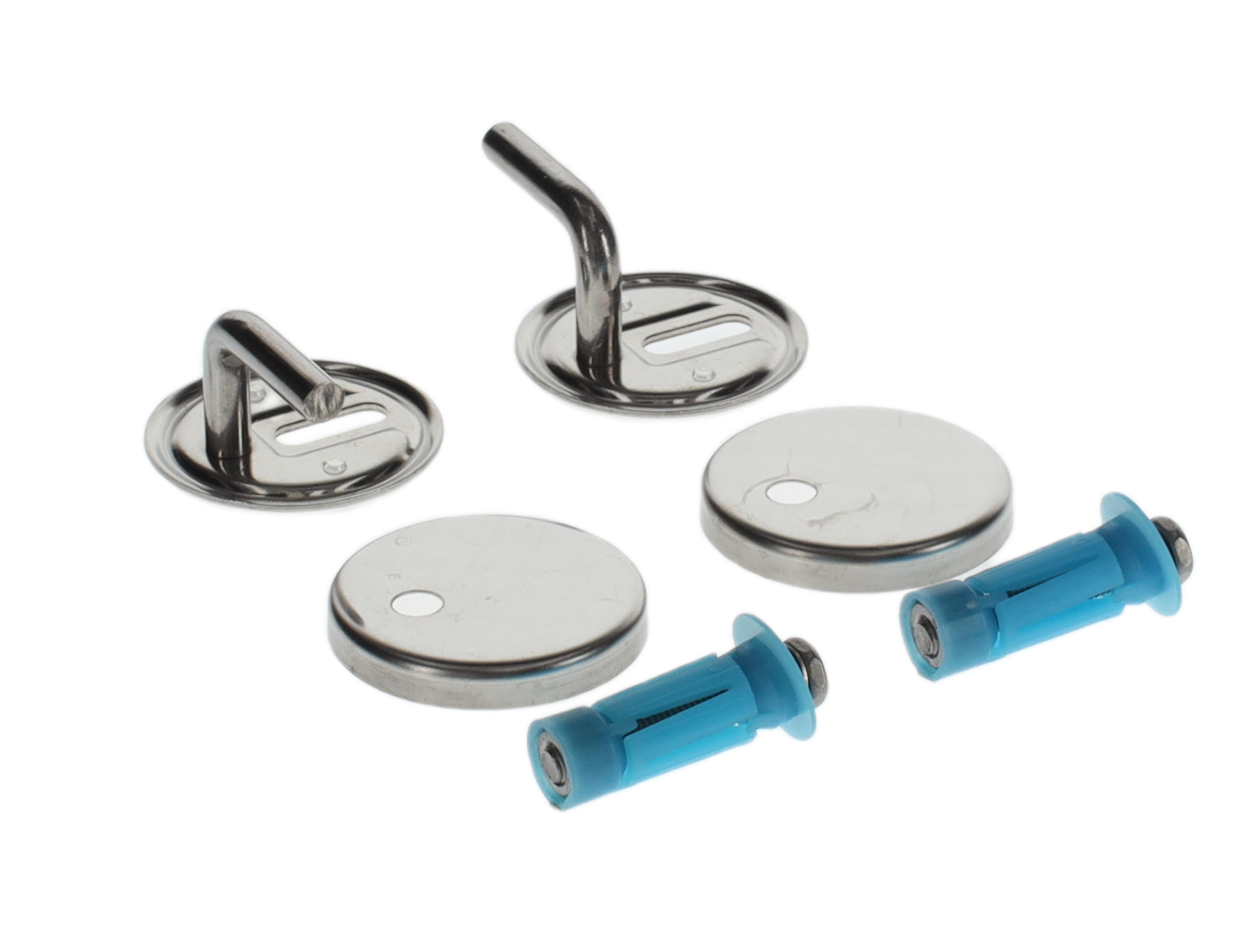 Villeroy & Boch Ersatzteile Scharnierset, 77x95mm, Verchromt