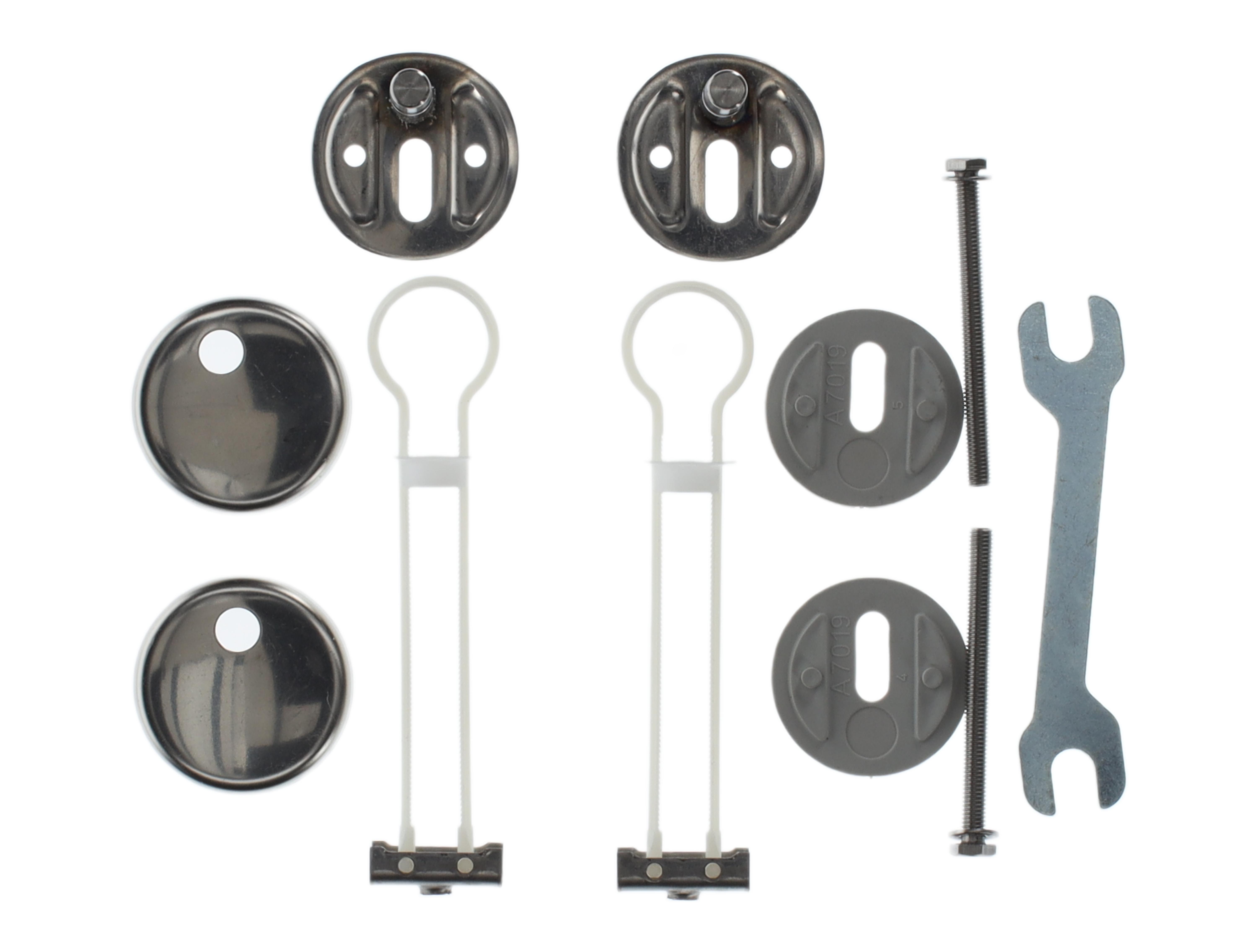 Villeroy & Boch Repuestos Conjunto de bisagras, 76x157mm, Cromado