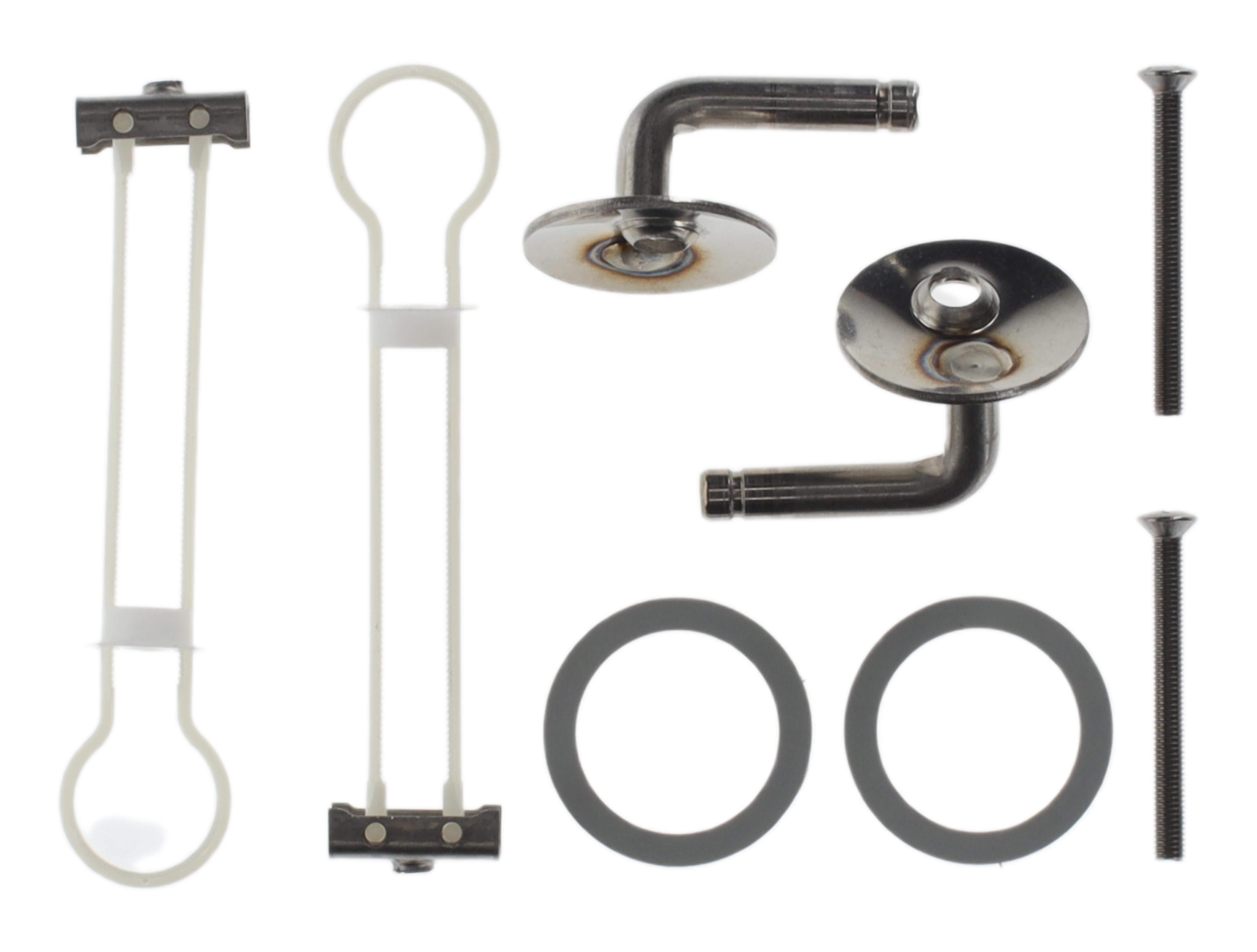 Villeroy & Boch reserveonderdelen set scharnieren, 137x176mm, Chrome