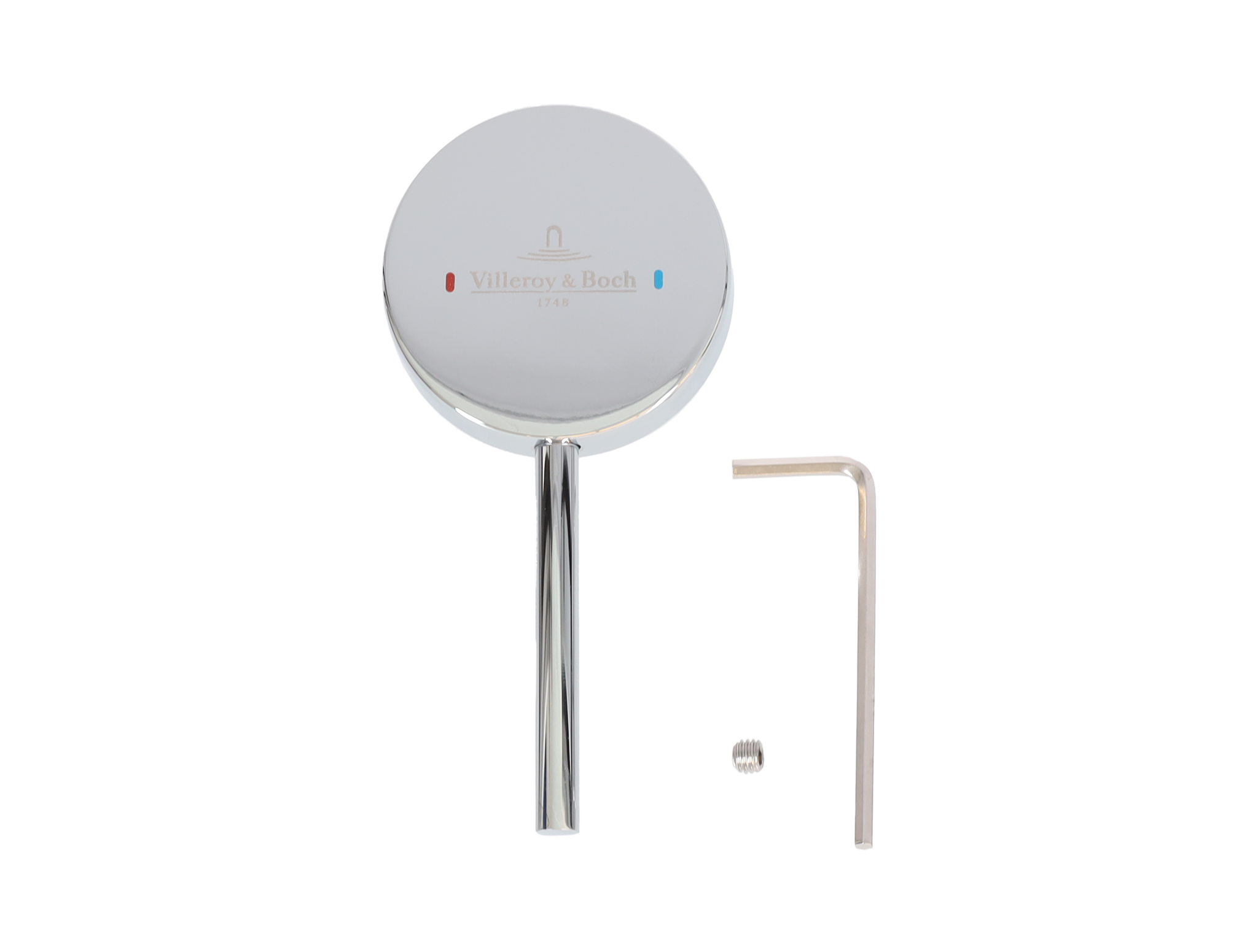 Villeroy & Boch Ersatzteile Griffset, 18x48mm, Verchromt