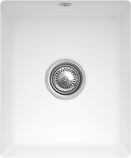 Villeroy & Boch Subway 50 SU Cuve sous plan inclus Vidage avec vidage manuel, en Céramique, 440x440mm, Stone White CeramicPlus