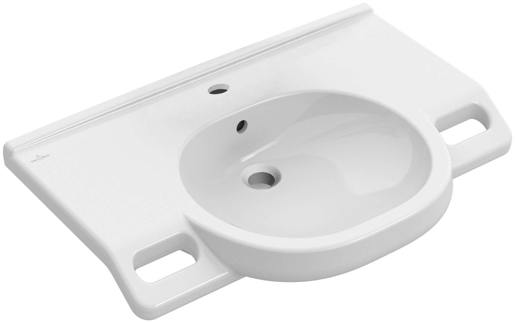 Villeroy & Boch ViCare previously O.novo Vita Washbasin ViCare, 810x560x185mm, with overflow, White Alpin