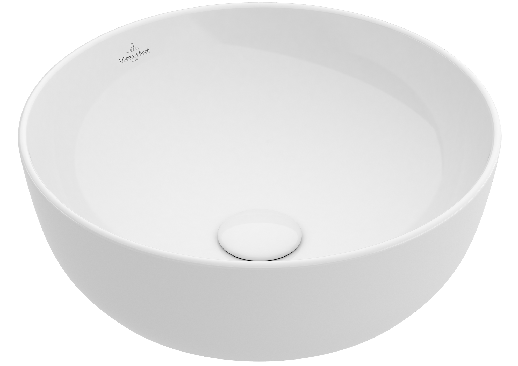 Villeroy & Boch Artis Surface-mounted washbasin, 430x430x130mm, without overflow, White Alpin