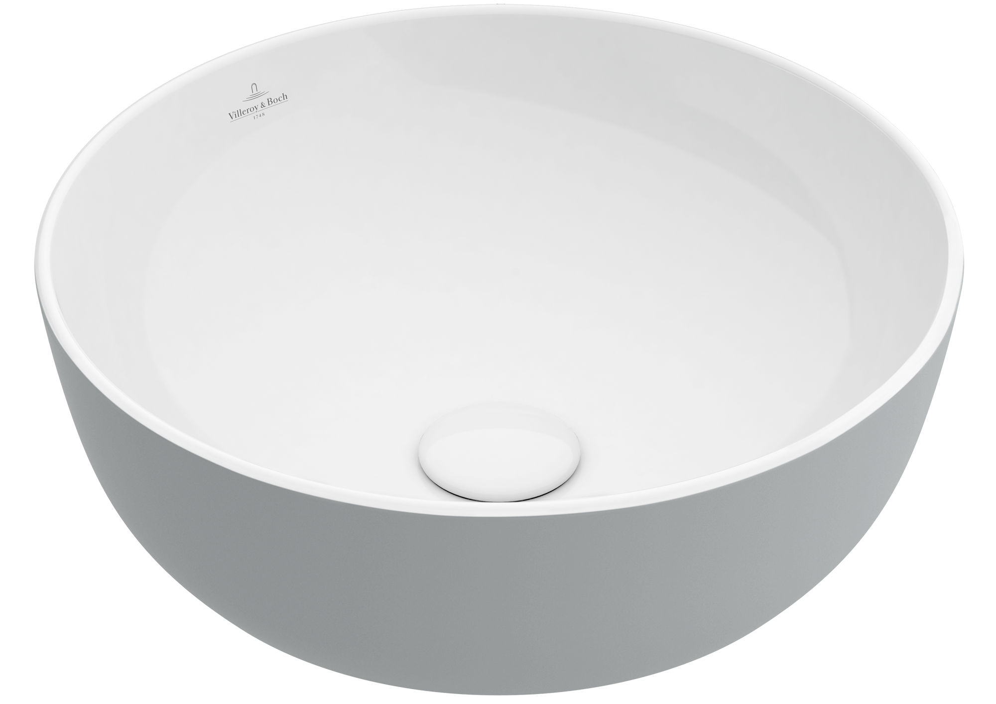 Villeroy & Boch Artis Lavabo da appoggio, 430x430x130mm, senza troppopieno, French Linen