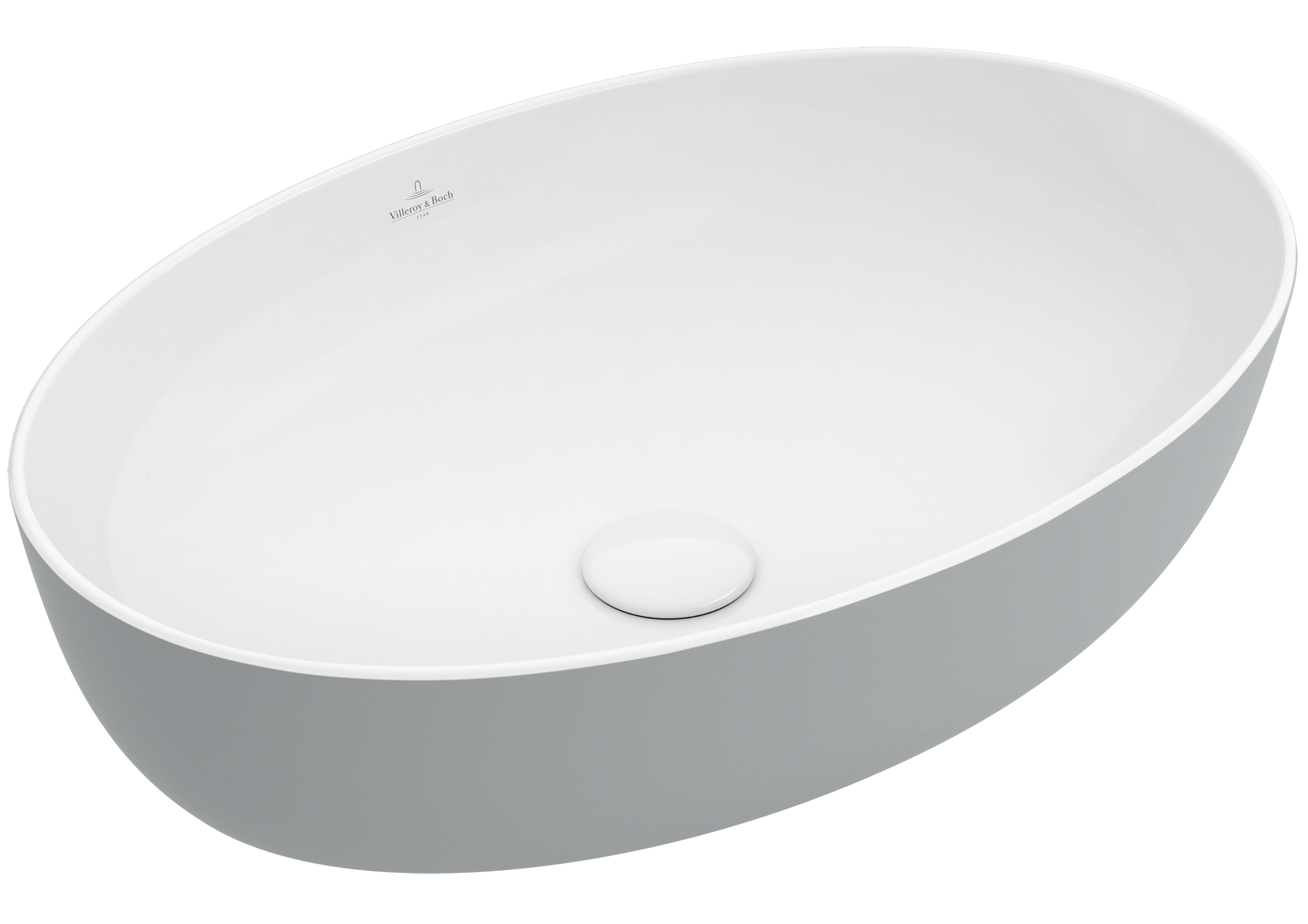 Villeroy & Boch Artis Lavabo da appoggio, 610x410x130mm, senza troppopieno, French Linen