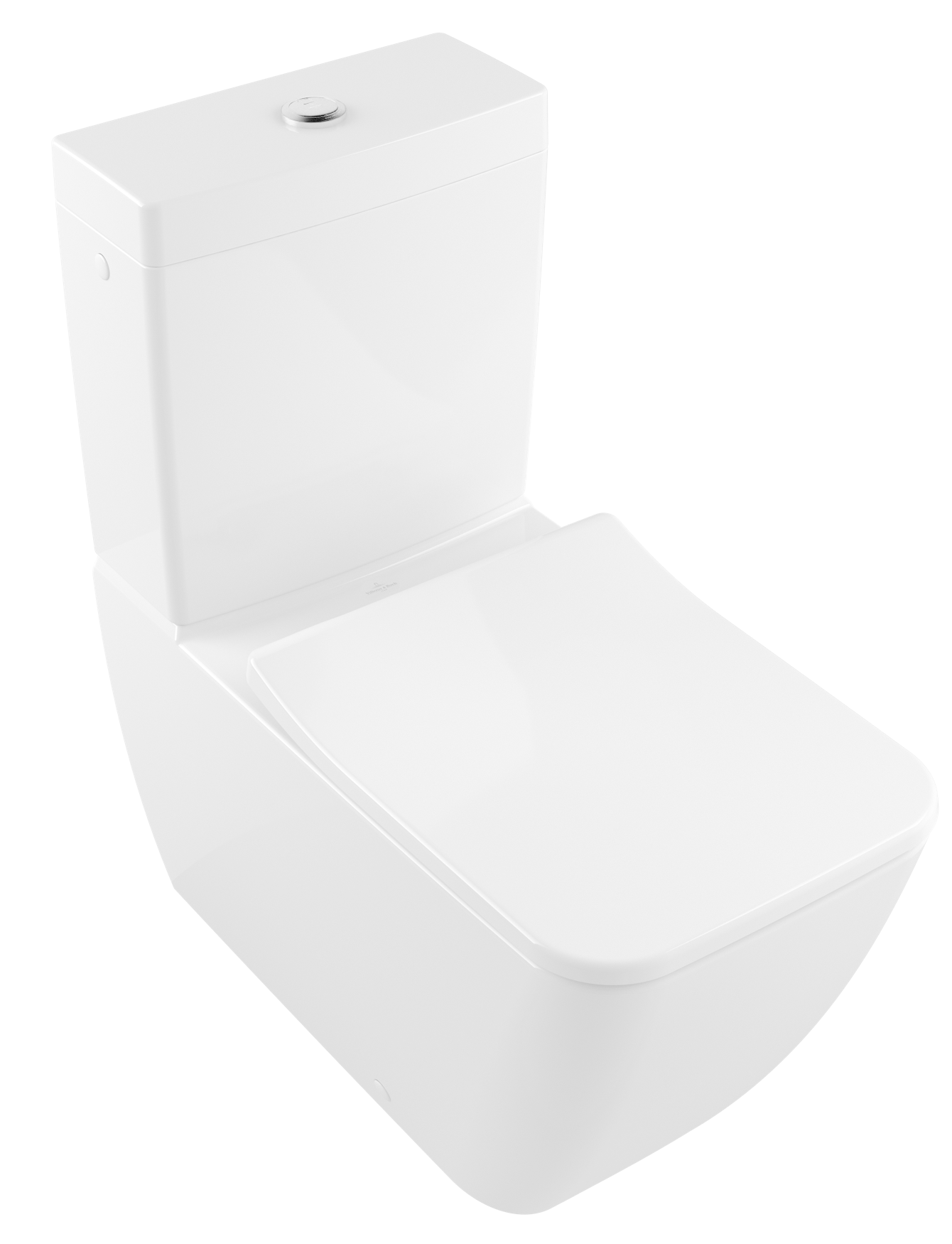Villeroy & Boch Venticello DirectFlush Washdown toilet for close-coupled WC-suite, rimless, floor-standing, with DirectFlush, White Alpin
