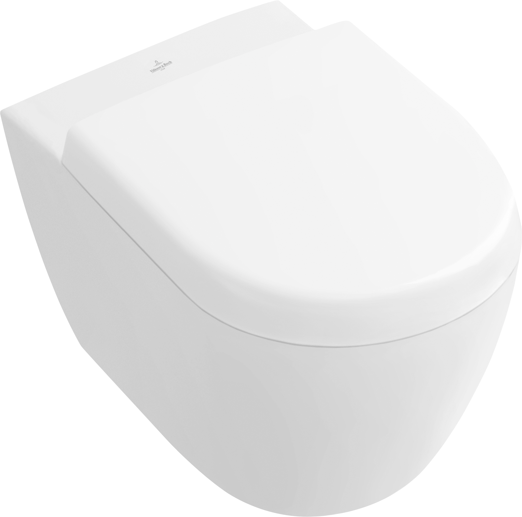 Villeroy & Boch Subway 2.0 Toilet seat and cover Compact, with automatic lowering mechanism (SoftClosing), with removable seat (QuickRelease), White Alpin