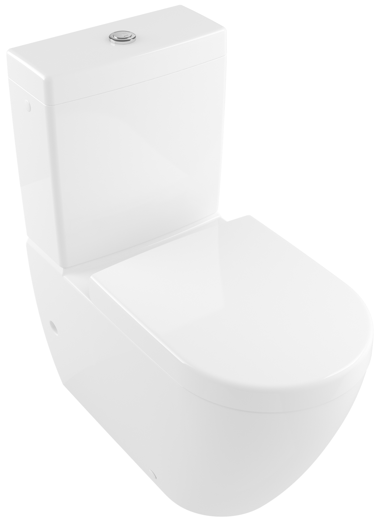 Villeroy & Boch 萨泊威 2.0 直旋冲水 分体直冲式座厕，冲水槽开放式, 落地式, 配备 直旋冲水, 白色