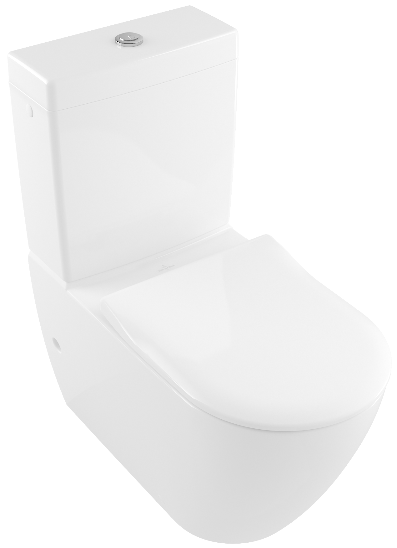 Villeroy & Boch Subway 2.0 Toilet seat and cover SlimSeat, with automatic lowering mechanism (SoftClosing), with removable seat (QuickRelease), White Alpin