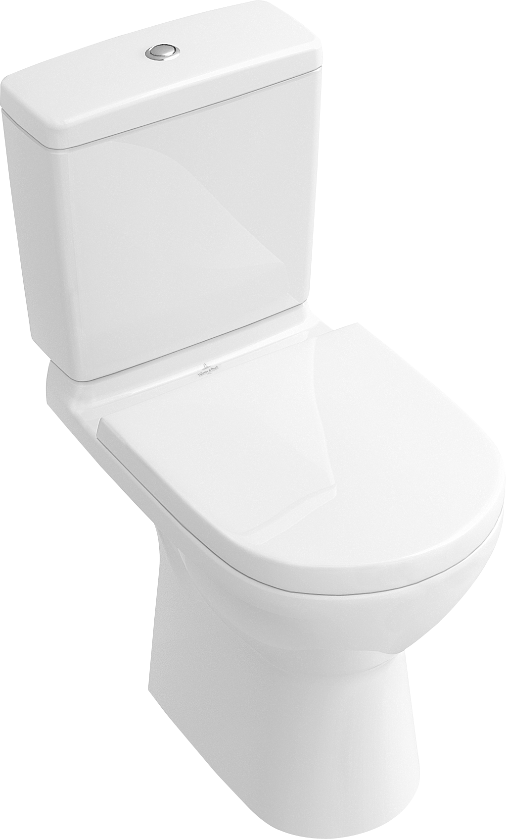 Villeroy & Boch O.novo DirectFlush Washdown toilet for close-coupled WC-suite, rimless, floor-standing, with DirectFlush, White Alpin