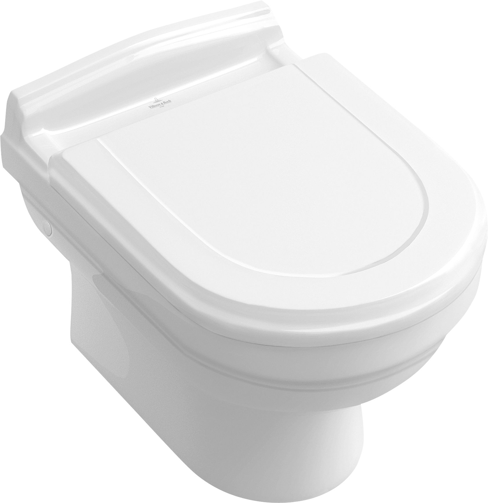 Villeroy & Boch Hommage Toilet seat and cover, with automatic lowering mechanism (SoftClosing), with removable seat (QuickRelease), White Alpin