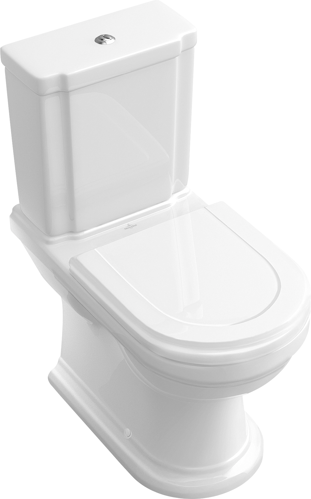 Villeroy & Boch Hommage Washdown toilet for close-coupled WC-suite, floor-standing, White Alpin CeramicPlus