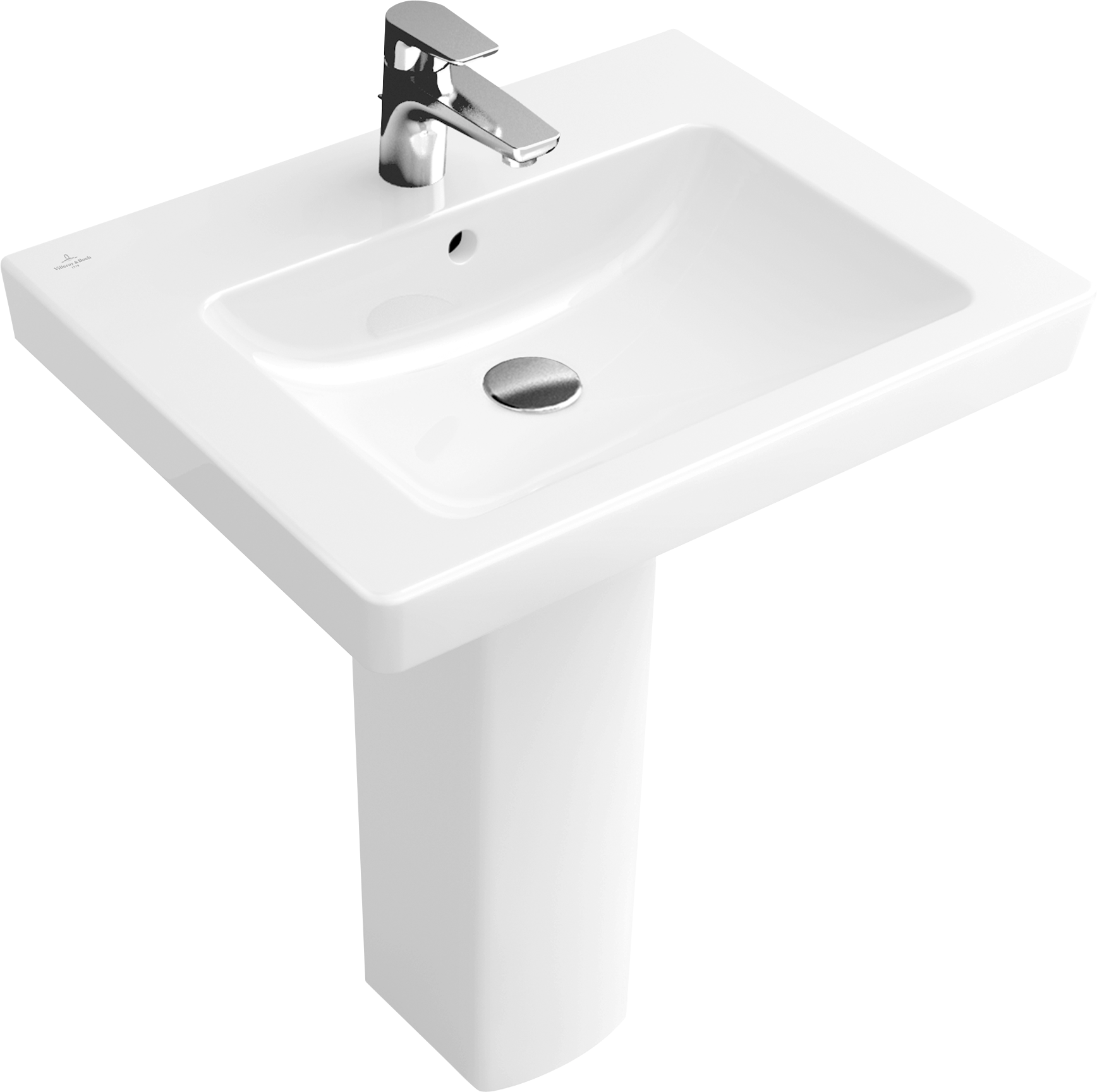Villeroy & Boch Subway 2.0 Washbasin, 600x470x155mm, with overflow, White Alpin