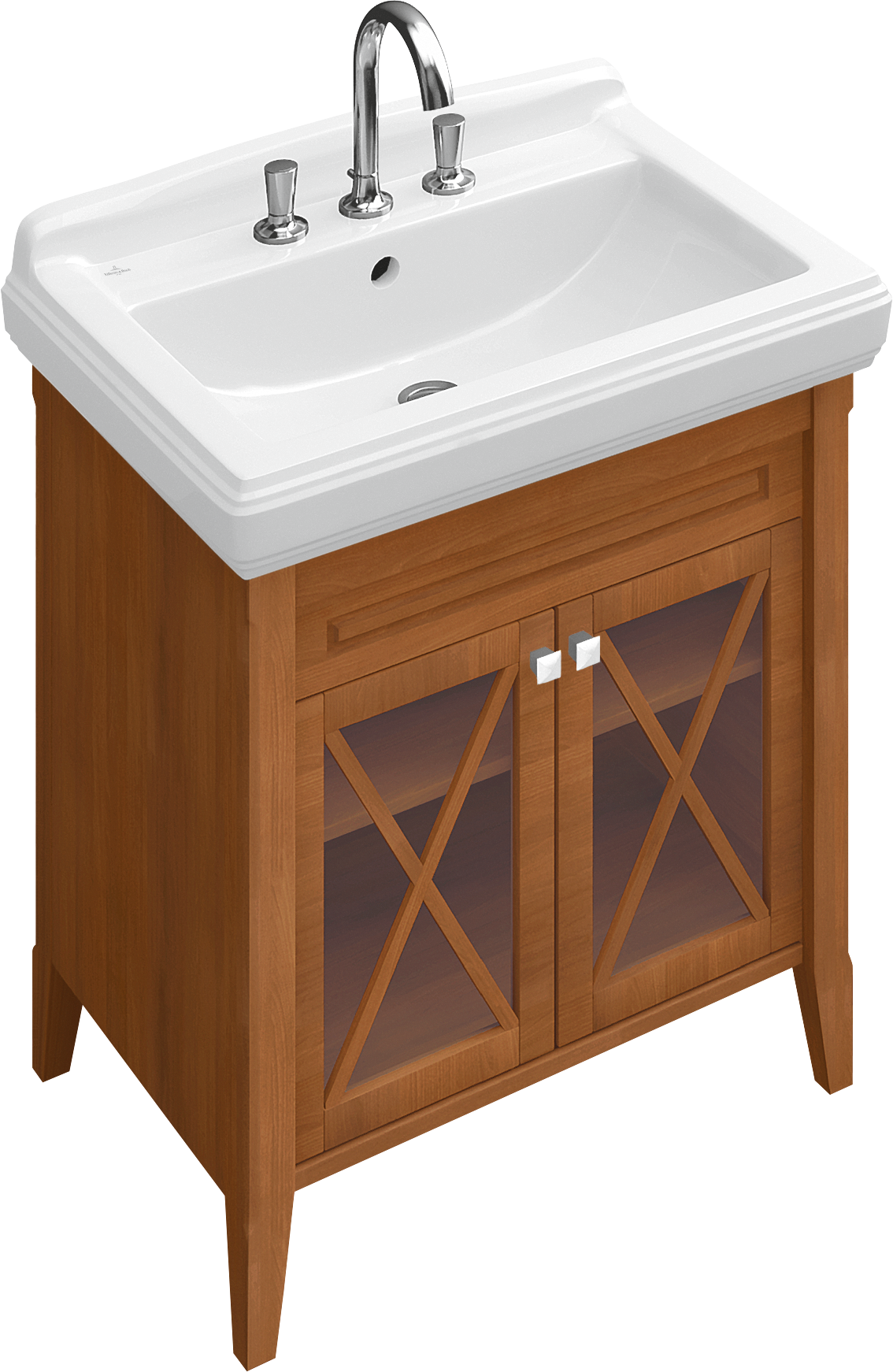 Villeroy & Boch Hommage Washbasin, 750x580x200mm, with overflow, White Alpin CeramicPlus