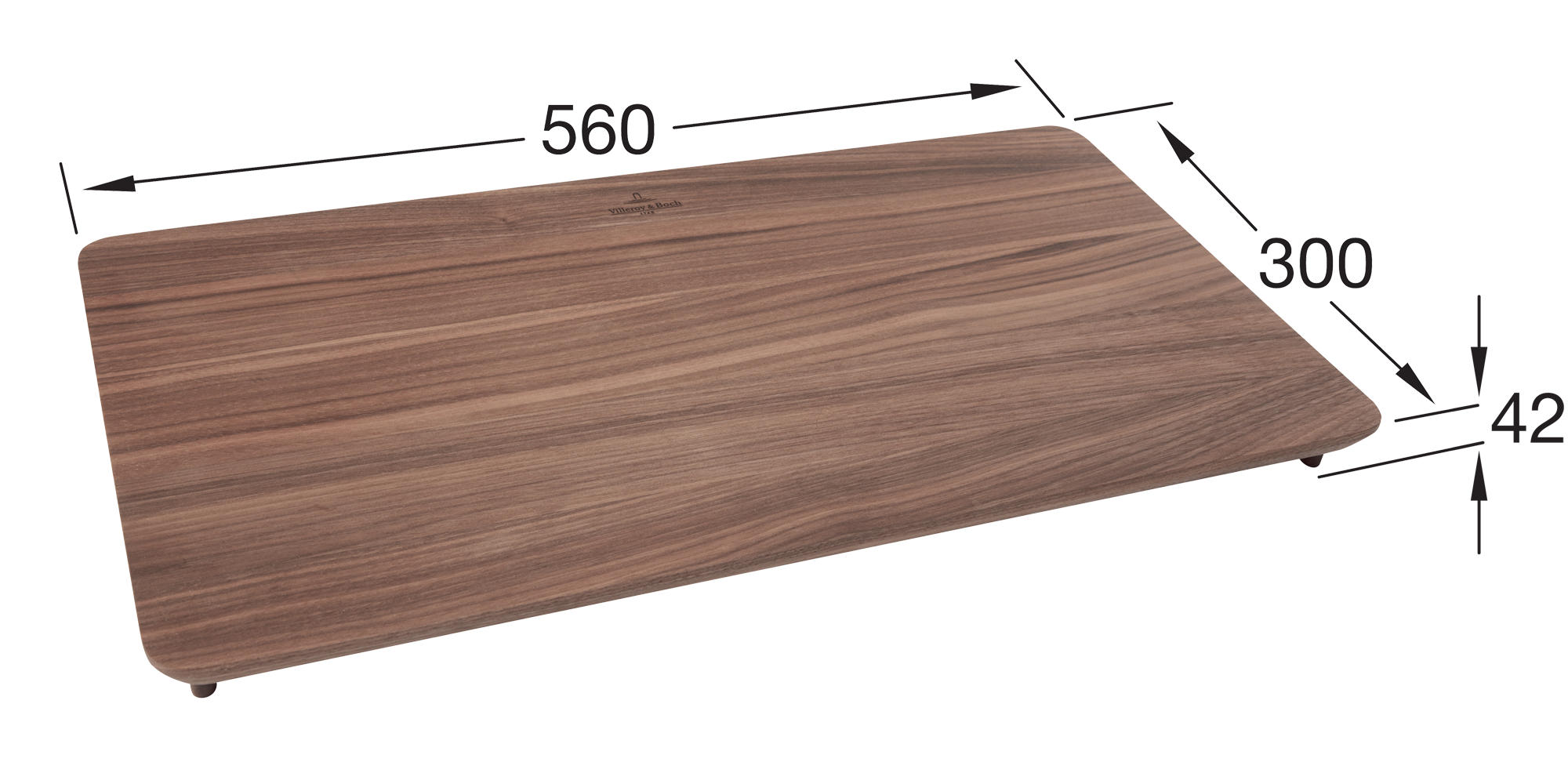 Villeroy & Boch Accessories Universal cutting board, walnut, of Wood