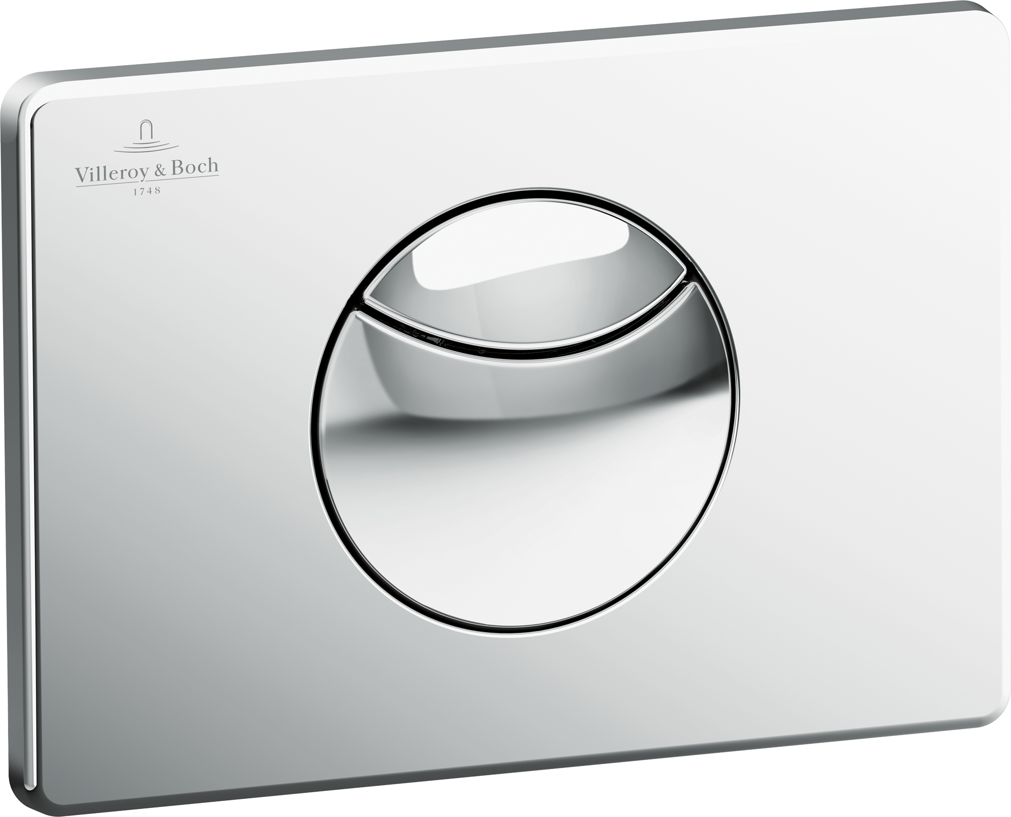 Villeroy & Boch ViConnect隐藏水箱安装系统 100S 座厕冲水面板, No, 双冲水, 镀铬