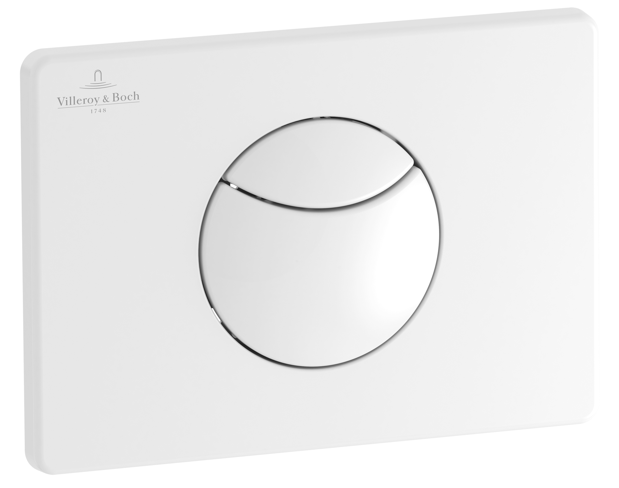 Villeroy & Boch ViConnect installation systems 100S Toilet flush plate, No, Dual flush, White