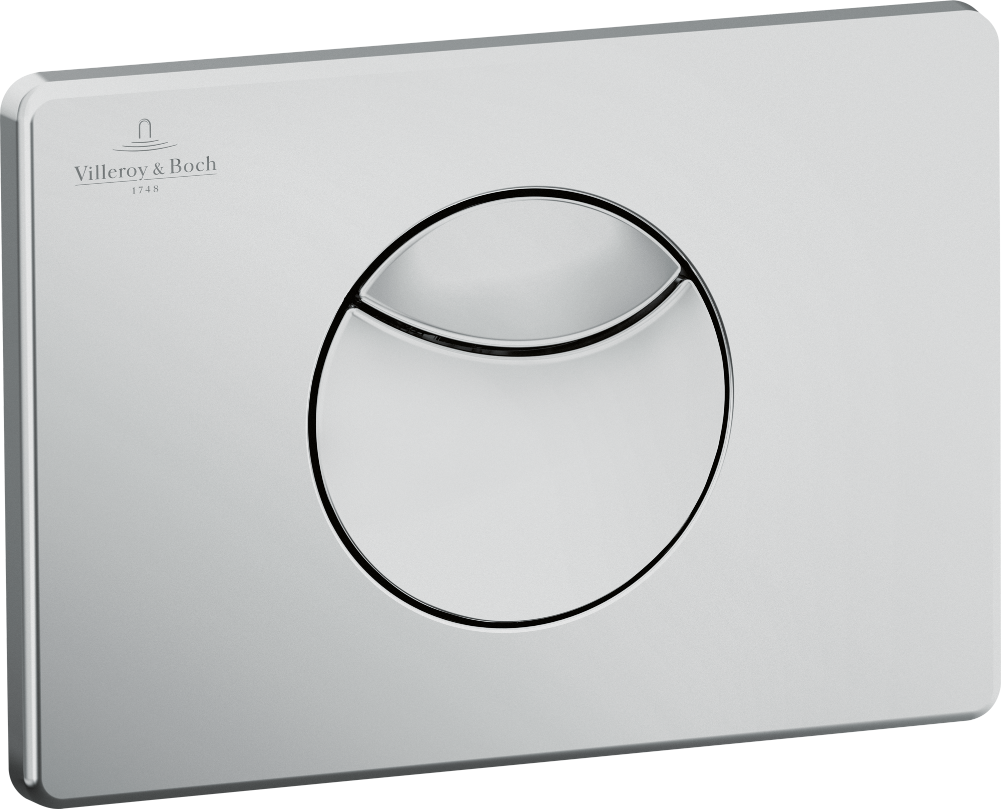 Villeroy & Boch ViConnect installation systems 100S Toilet flush plate, No, Dual flush, Brushed Chrome