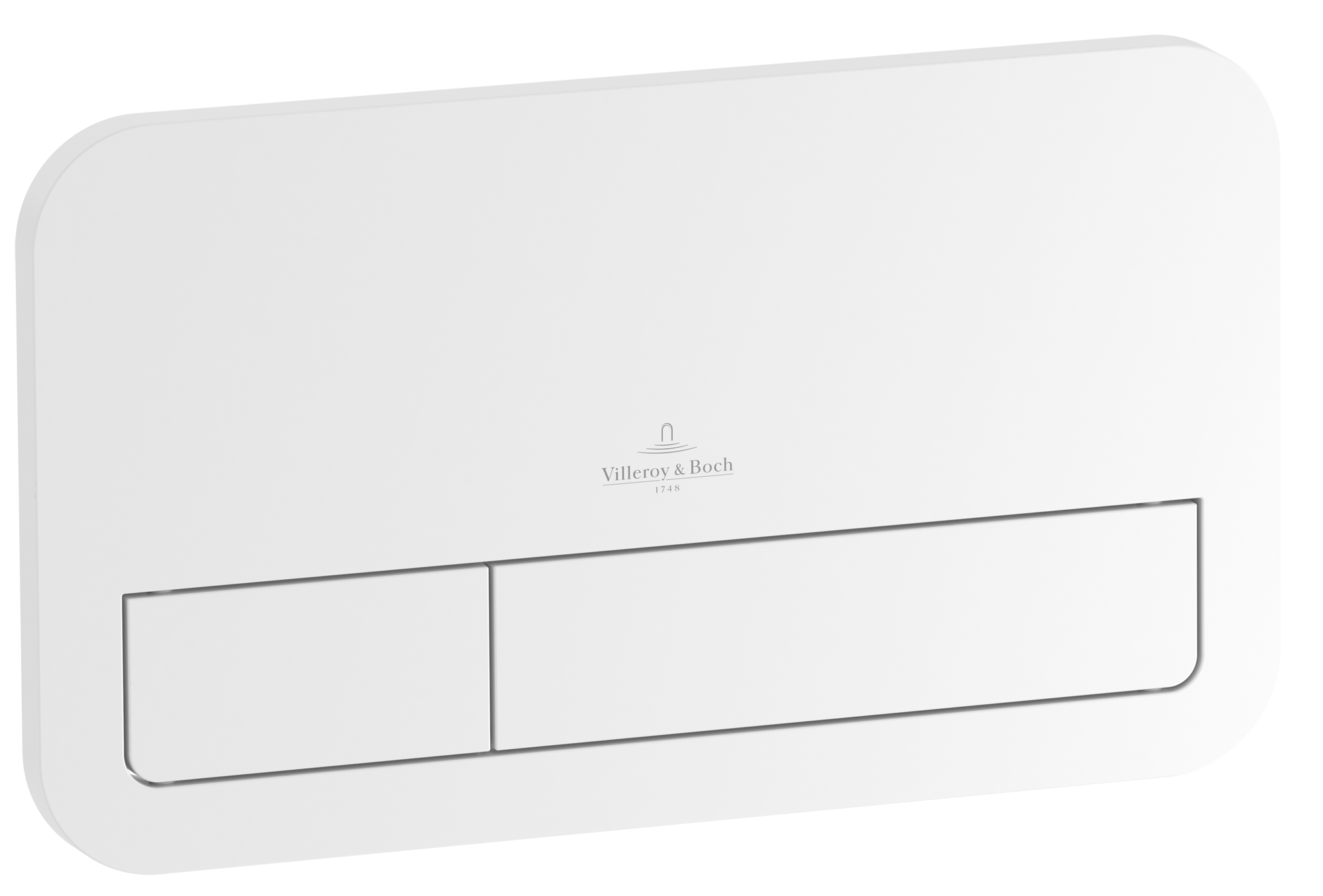 Villeroy & Boch ViConnect隐藏水箱安装系统 200S 座厕冲水面板, No, 双冲水, 白色