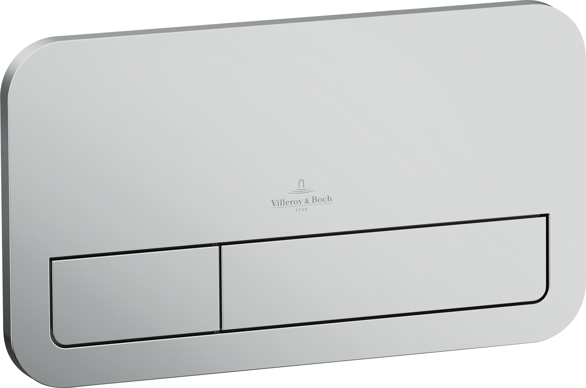 Villeroy & Boch ViConnect installation systems 200S Toilet flush plate, No, Dual flush, Brushed Chrome