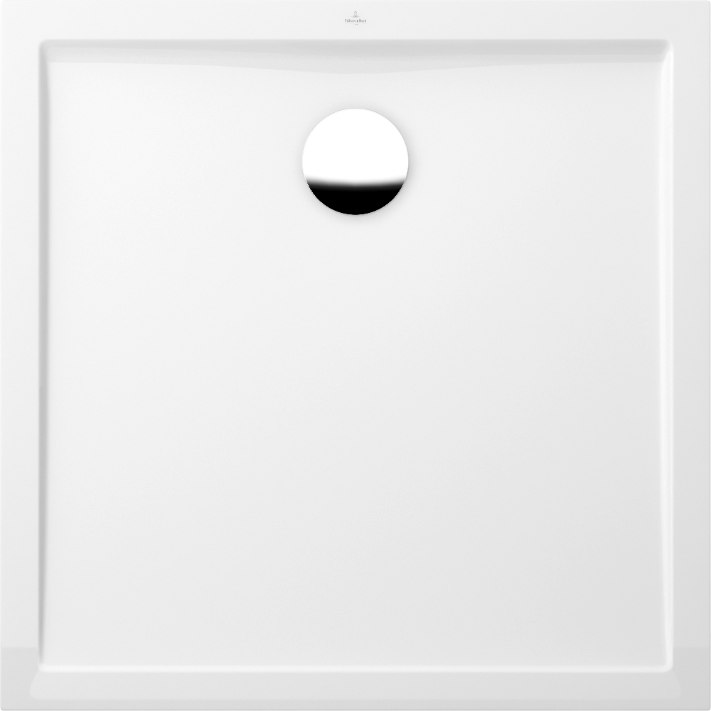 Villeroy & Boch Futurion Flat Vierkant douchevloer, 1000x1000x25mm, White Alpine