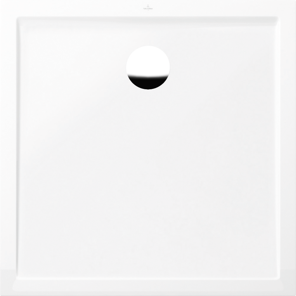 Villeroy & Boch Futurion Flat Vierkant douchevloer, 900x900x25mm, White Alpine