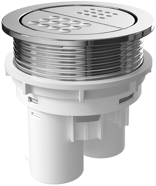 Villeroy & Boch ViConnect installation systems Pneumatic flushing, No, Dual flush, Chrome