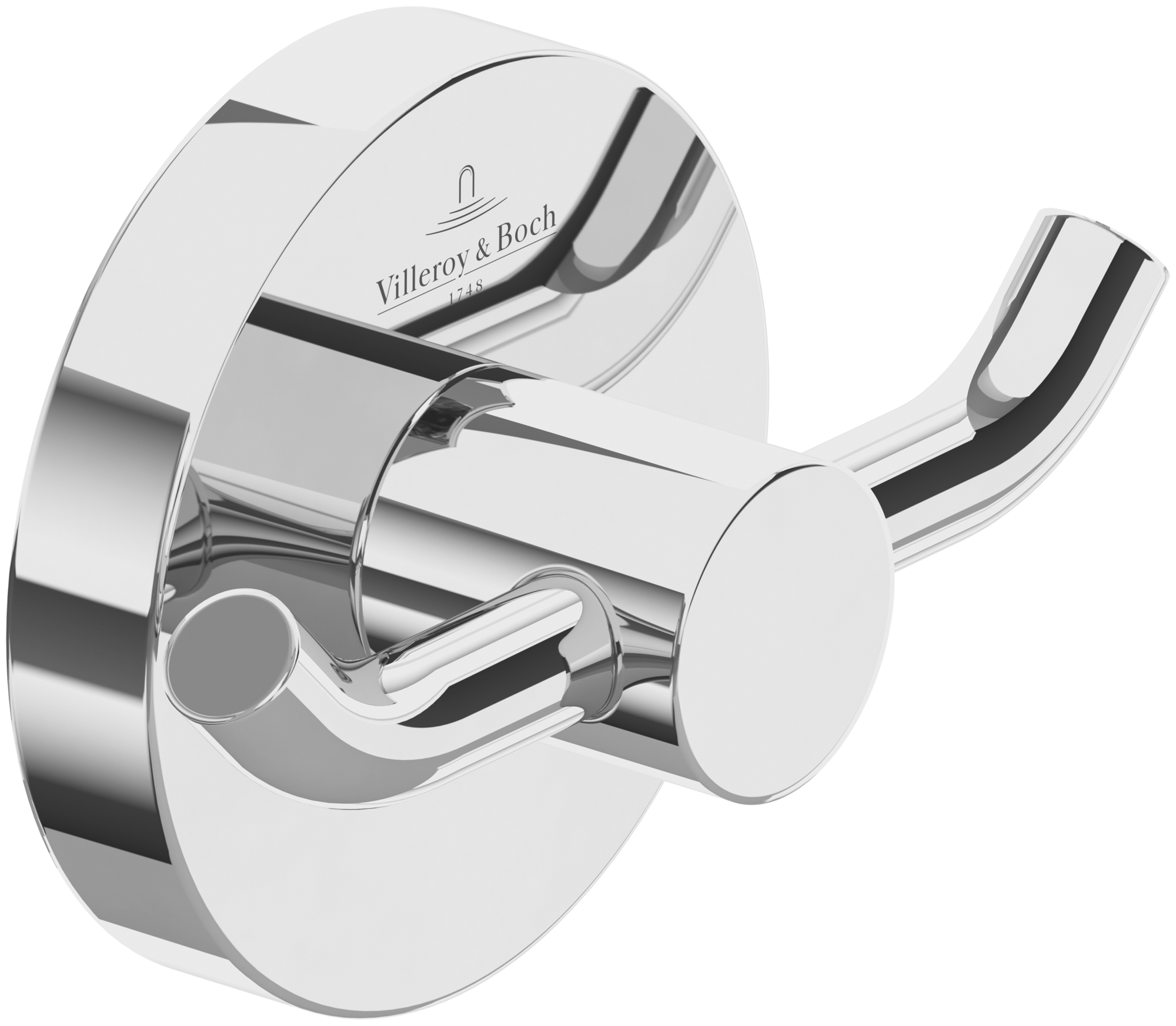 Villeroy & Boch Elements - Tender Crochet double pour serviettes , 76x32x54mm, Chrome