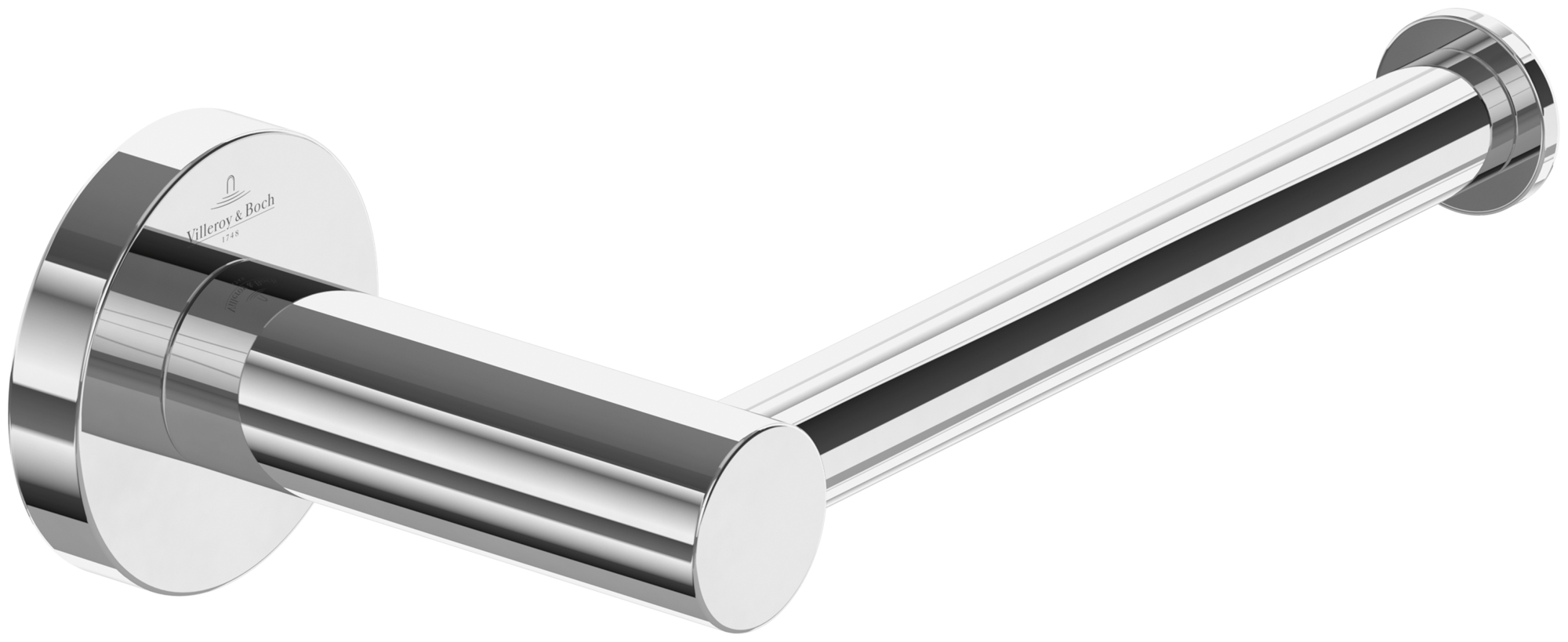 Villeroy & Boch Elements - Tender Dérouleur de papier toilette sans couvercle, 177x83x54mm, Chrome