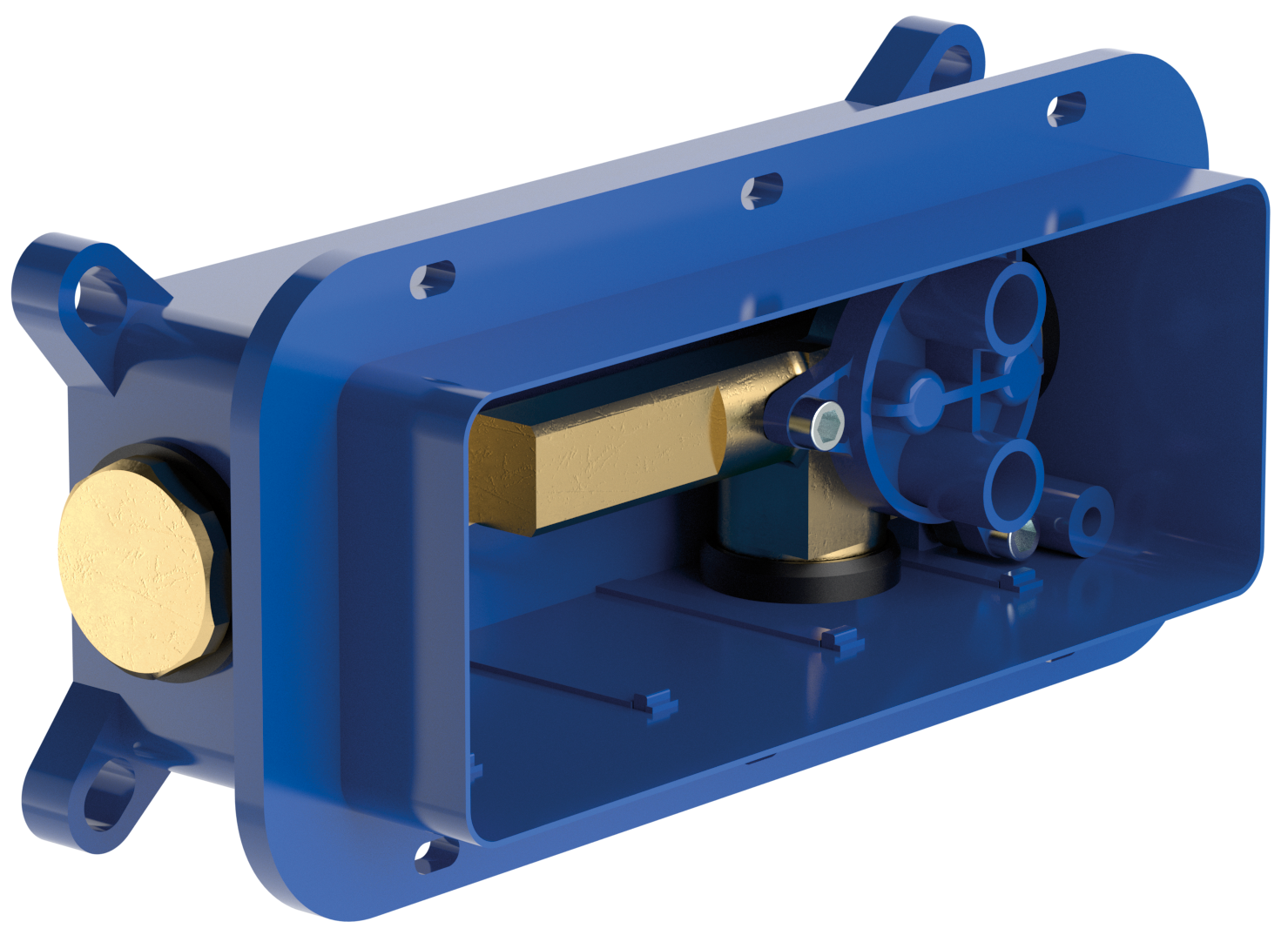 Villeroy & Boch Universal Taps & Fittings Universal concealed installation unit for single-lever mixer,for wall-mounted, Round, Chrome / Crystalline