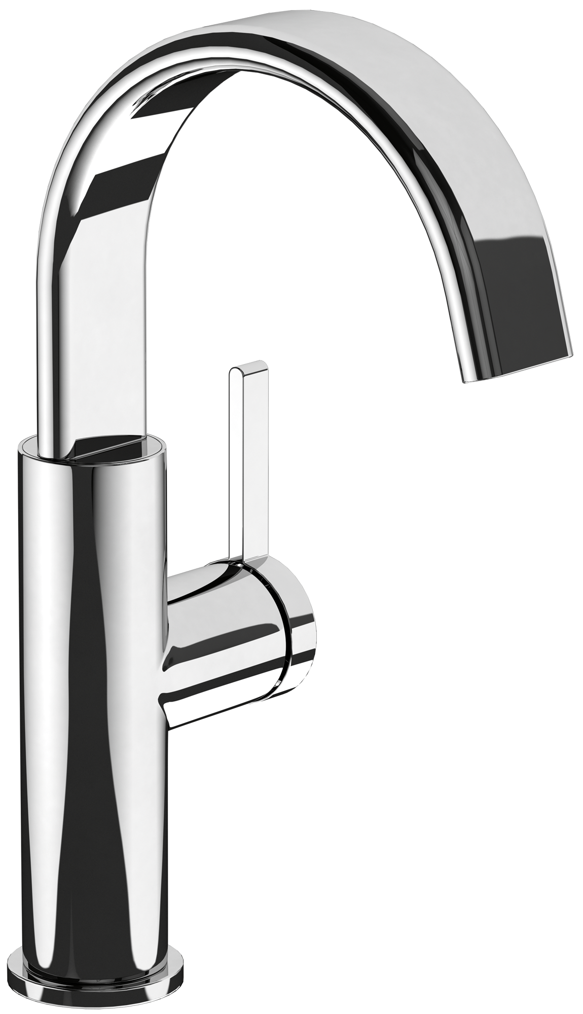 Villeroy & Boch Dawn Basin mixer with side-lever, Without waste, Chrome