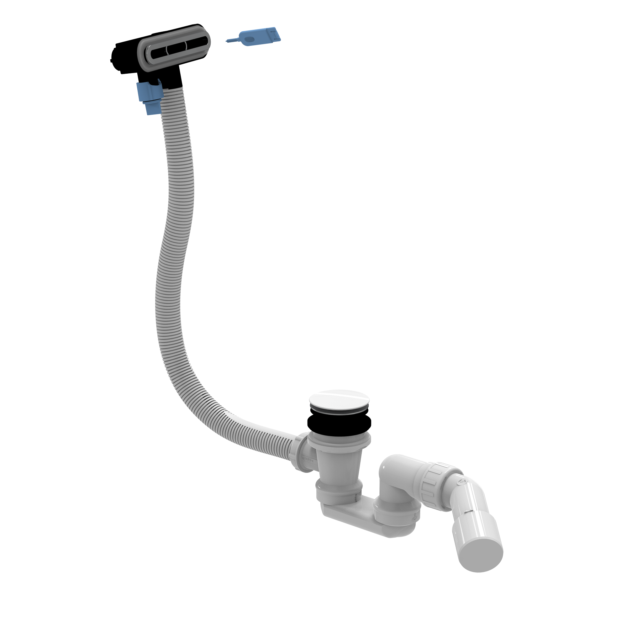 Villeroy & Boch Accessories Waste and overflow combination, 200x300x100mm, Chrome