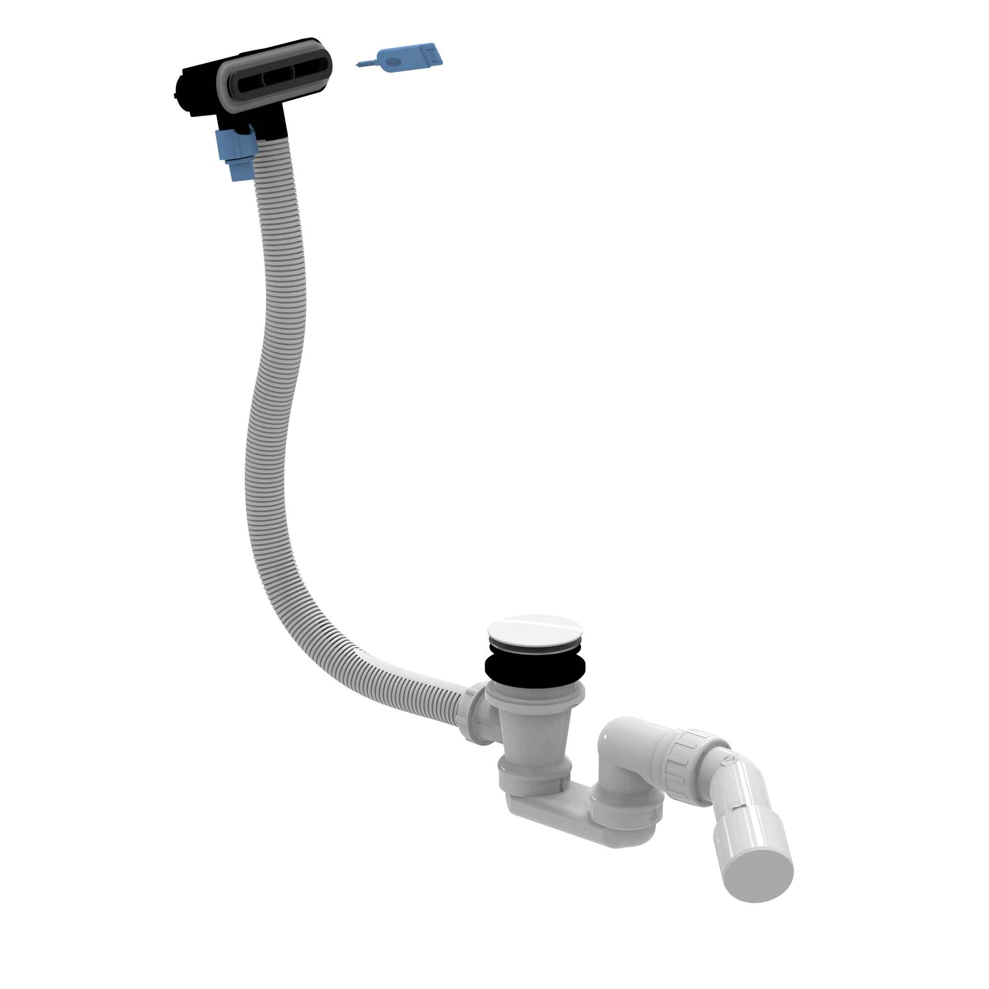 Villeroy & Boch Accessories Waste and overflow combination, 200x300x100mm, Black Matt