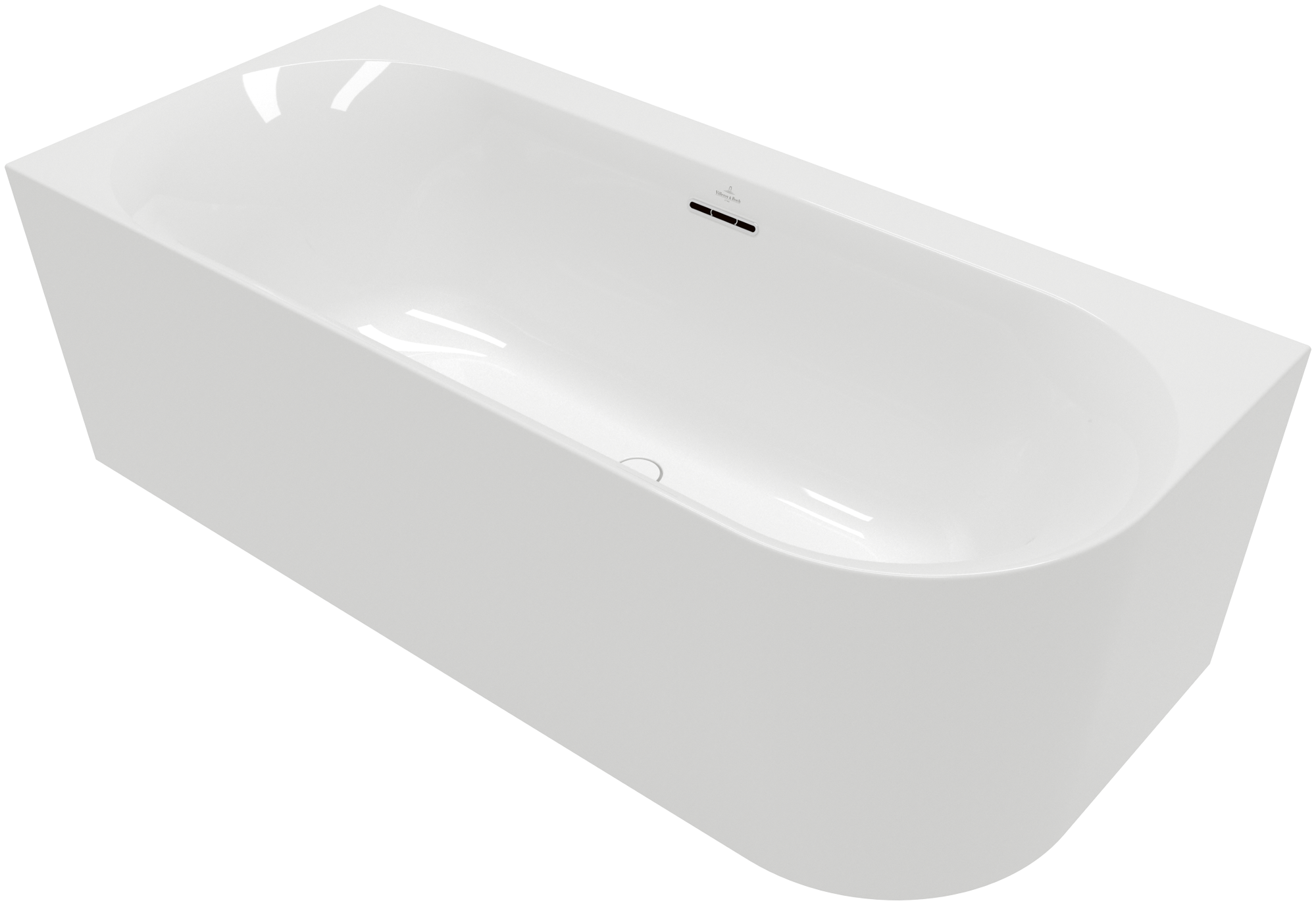 Villeroy & Boch Loop & Friends OVAL Back-to-wall bath for left corner installation, 1800x800mm, White Alpin