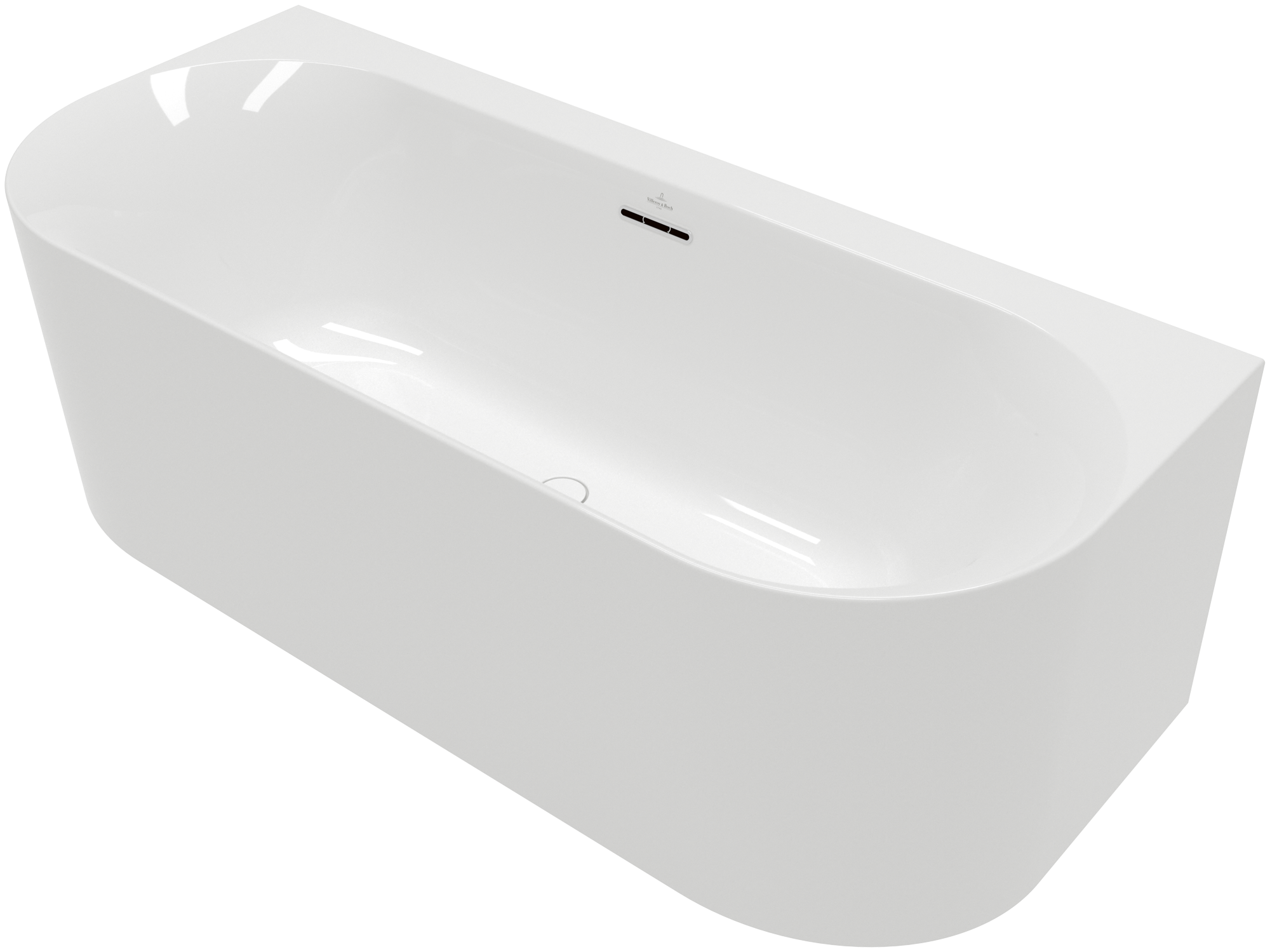 Villeroy & Boch Loop & Friends OVAL Wall-facing bath, 1800x800mm, White Alpin