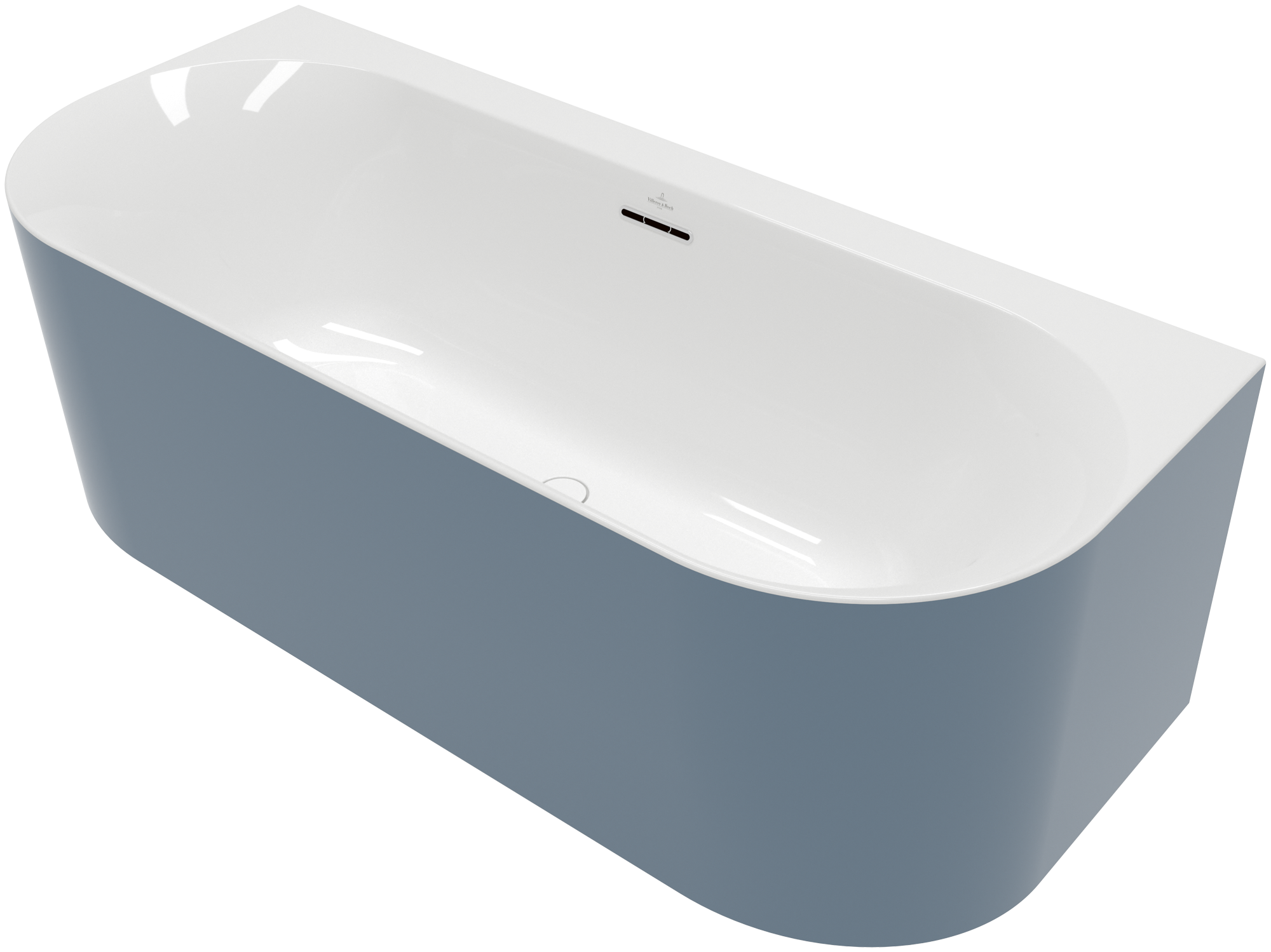 Villeroy & Boch Loop & Friends OVAL Wall-facing bath ColourOnDemand, 1800x800mm, White Alpin