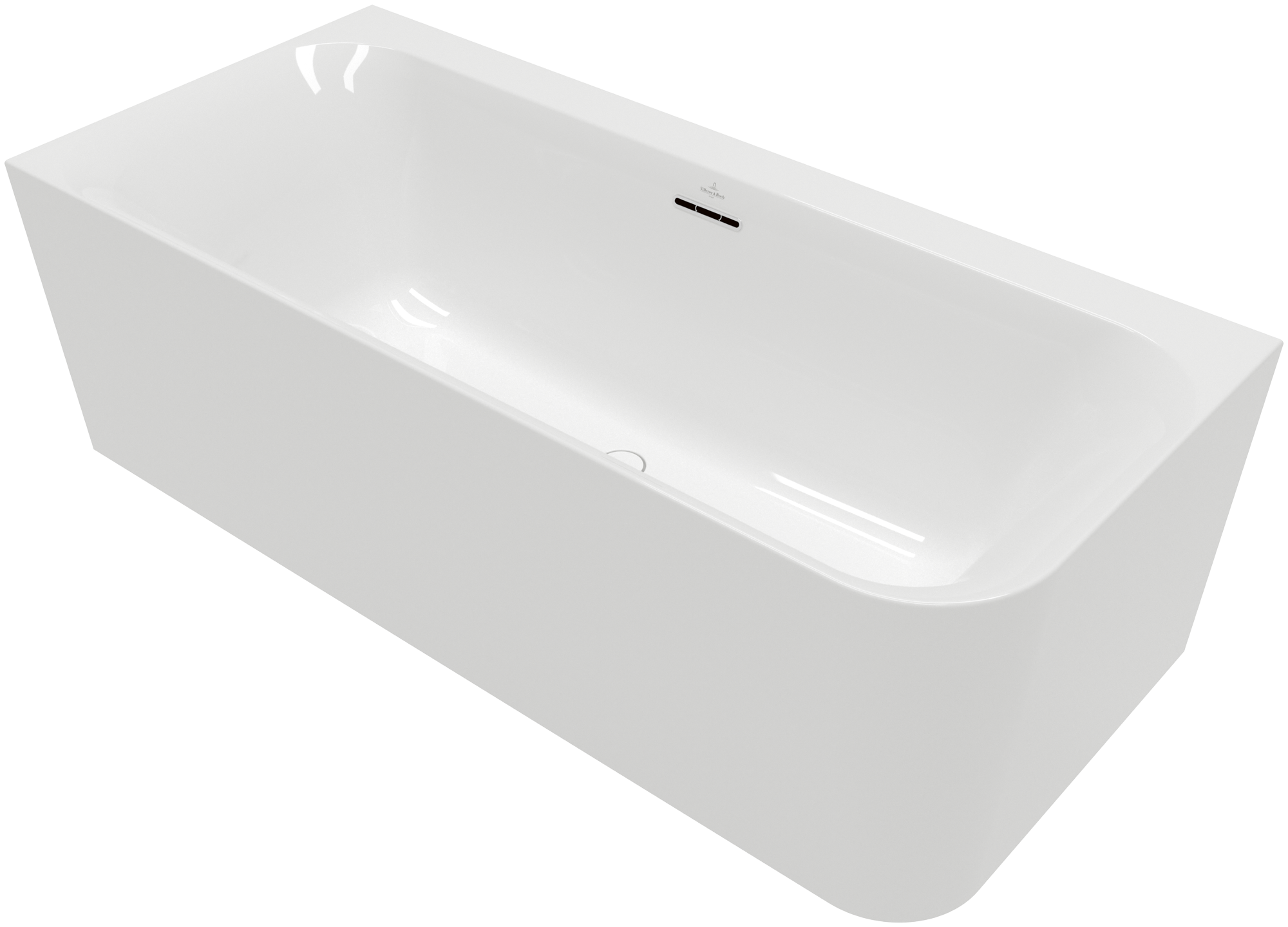 Villeroy & Boch Loop & Friends SQUARE Back-to-wall bath for left corner installation, 1800x800mm, White Alpin