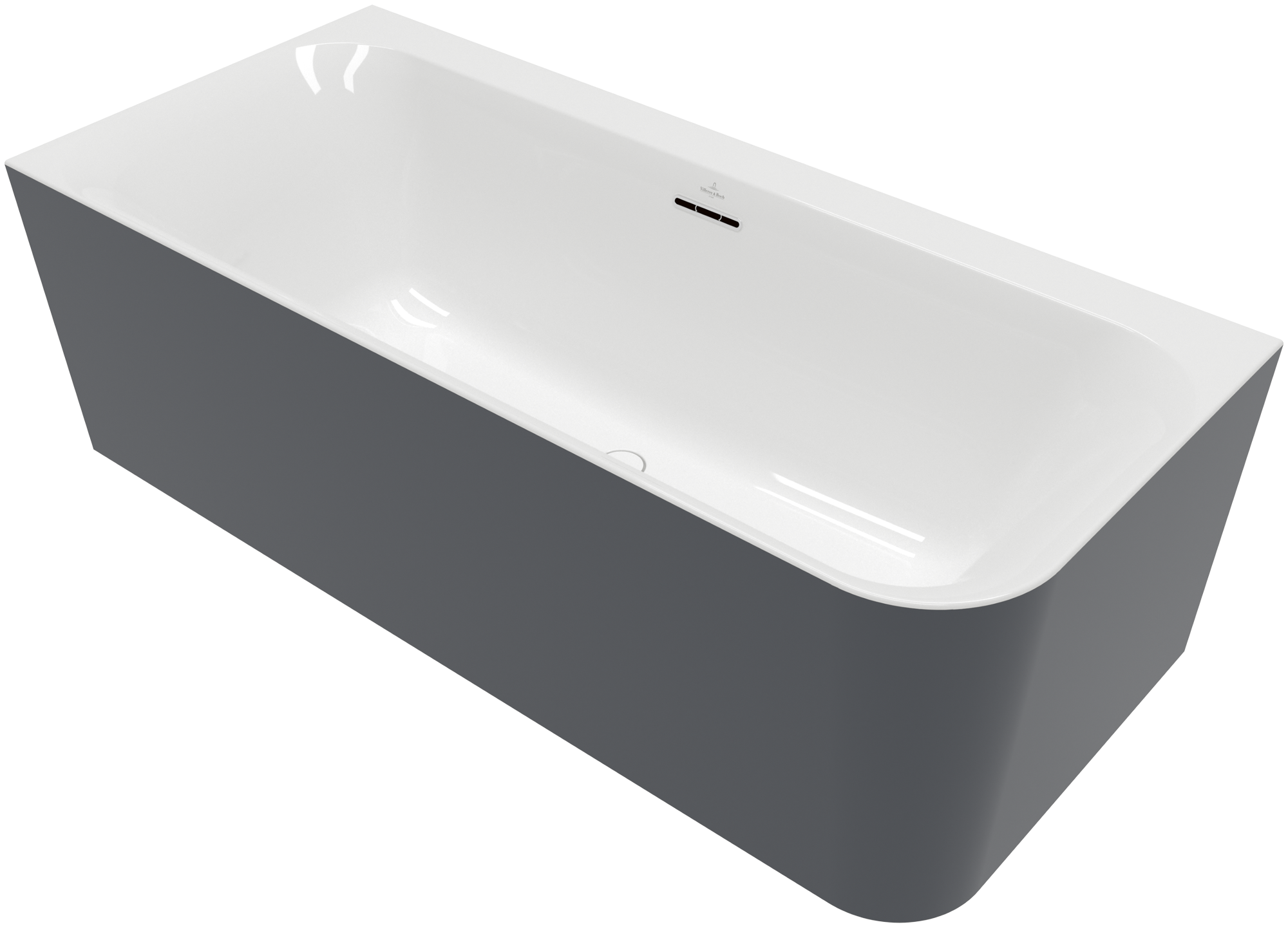 Villeroy & Boch Loop & Friends SQUARE Back-to-wall bath for left corner installation ColourOnDemand, 1800x800mm, White Alpin