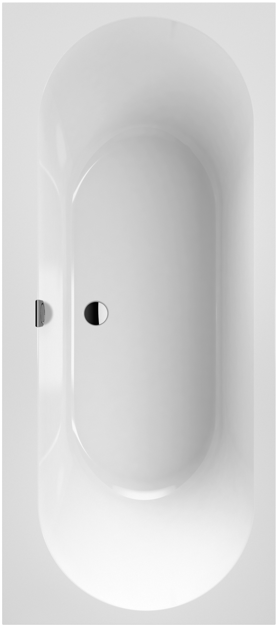 Villeroy & Boch Oberon 2.0 rechteckige Badewanne, 1700x750mm, Weiß Alpin