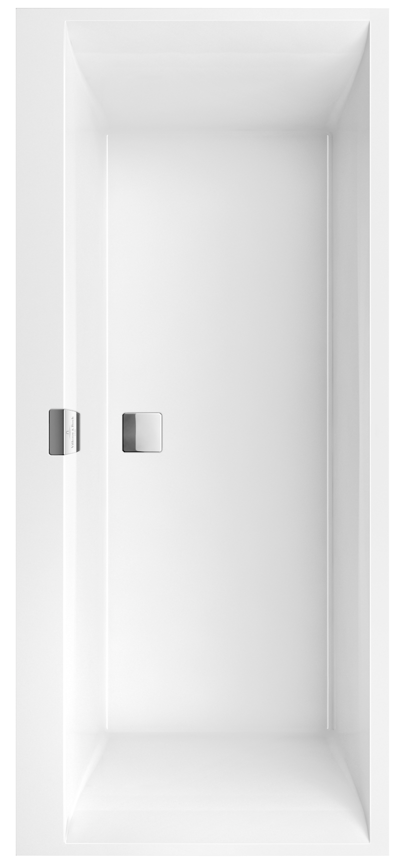 Villeroy & Boch Squaro Edge 12 rechteckige Badewanne, 1700x750mm, Weiß Alpin