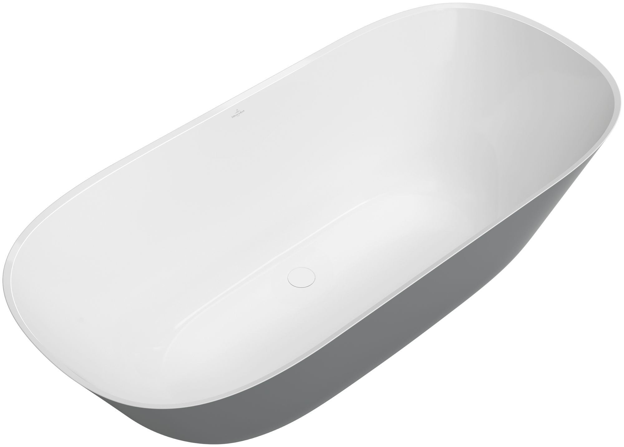 Villeroy & Boch Theano Original Edition freistehende Badewanne ColourOnDemand, 1750x800mm, Stone White