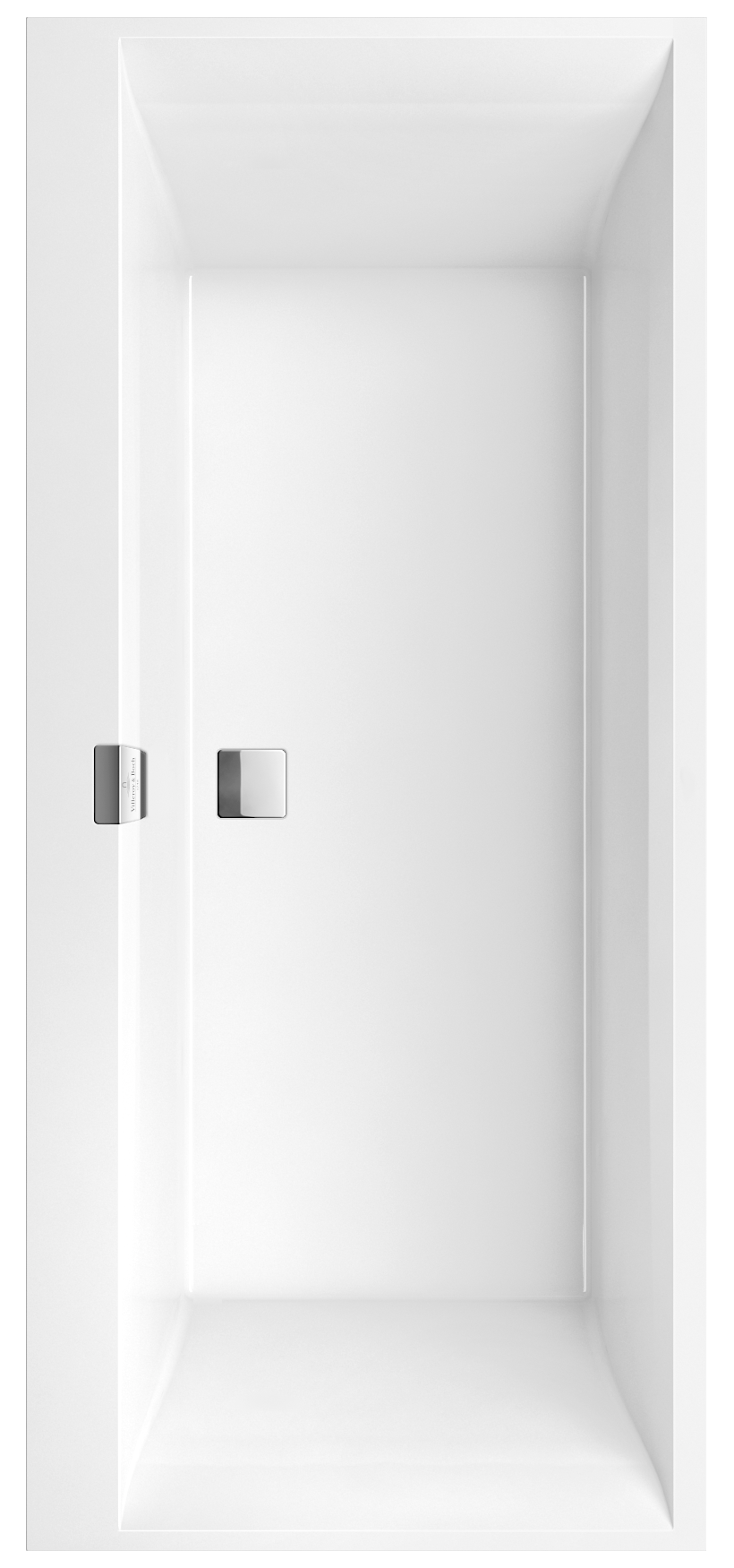 Villeroy & Boch Squaro Edge 12 rechteckige Badewanne, 1800x800mm, Weiß Alpin